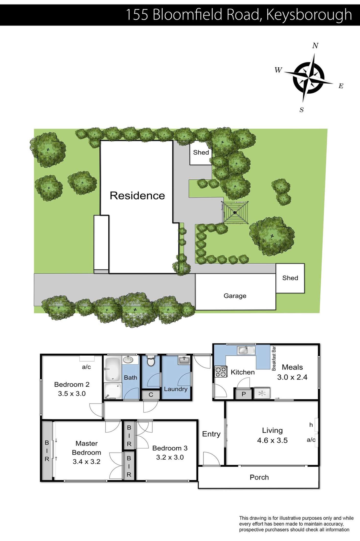 Floorplan of Homely house listing, 155 Bloomfield Road, Keysborough VIC 3173