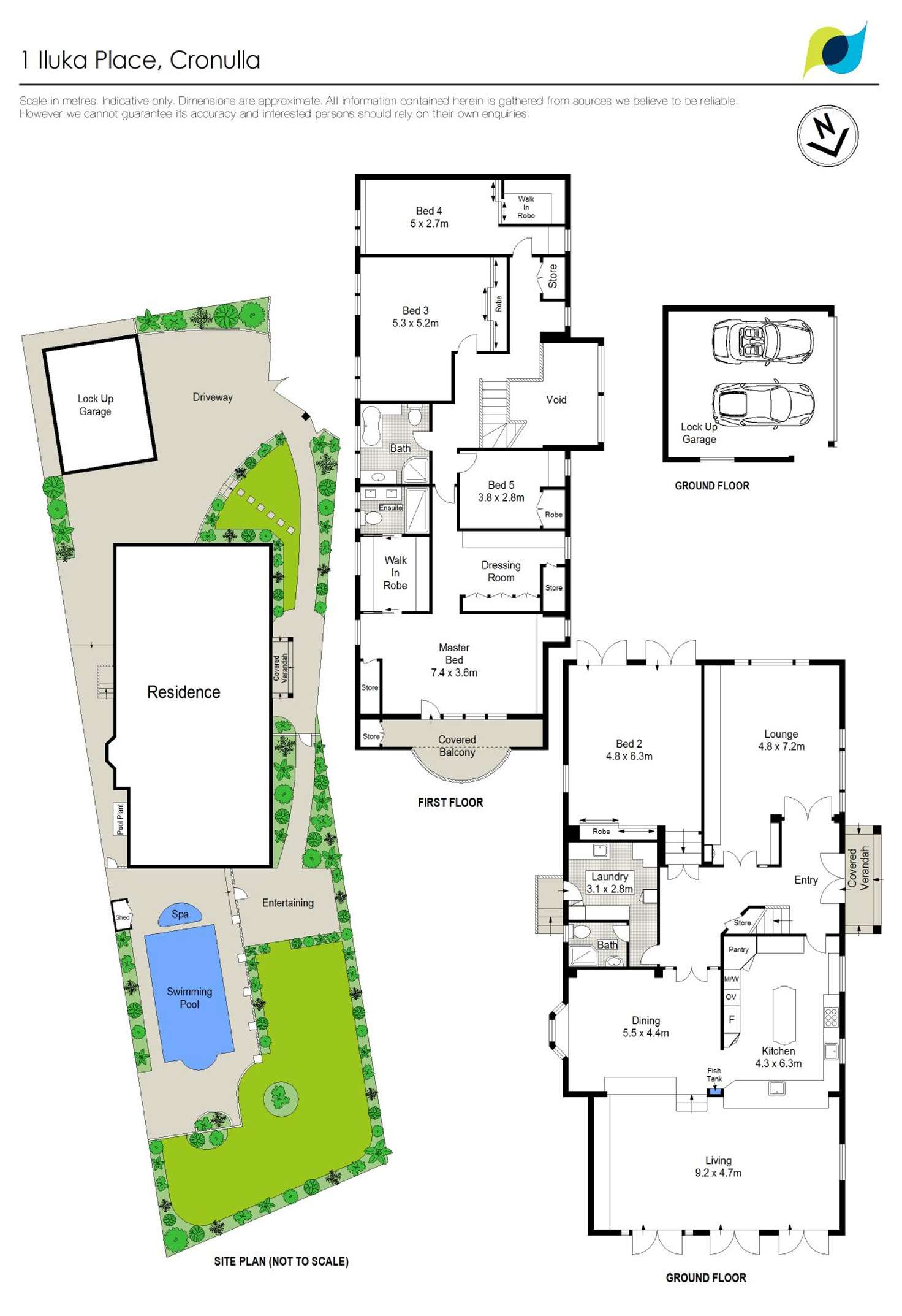 Floorplan of Homely house listing, 1 Iluka Place, Cronulla NSW 2230