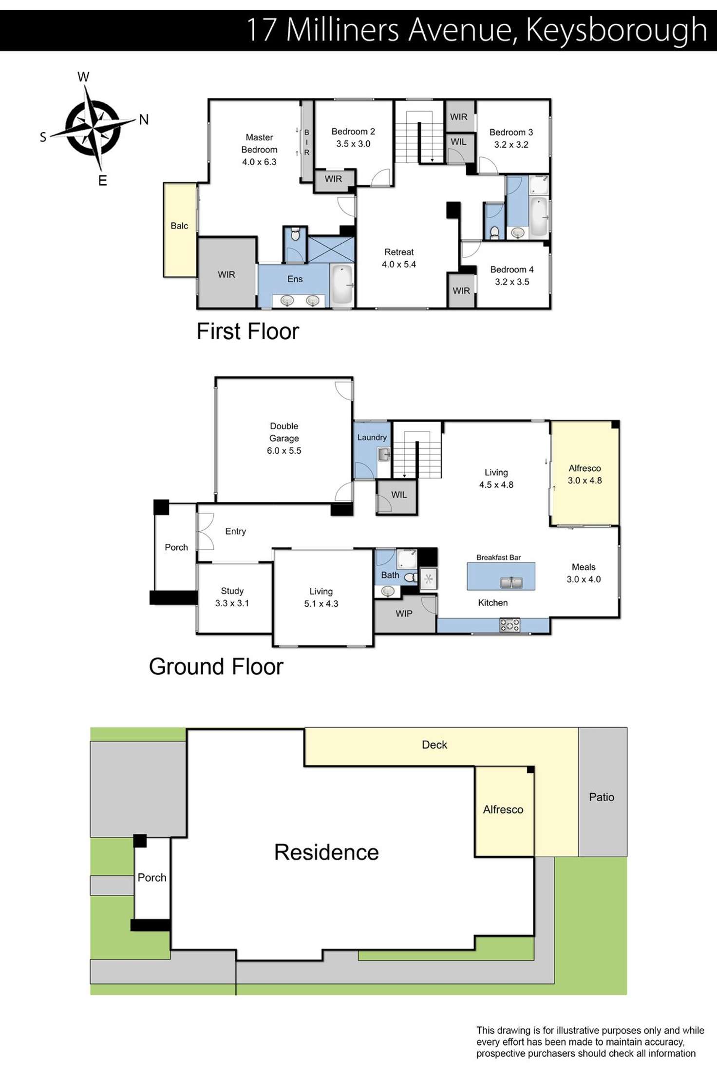 Floorplan of Homely house listing, 17 Milliners Avenue, Keysborough VIC 3173