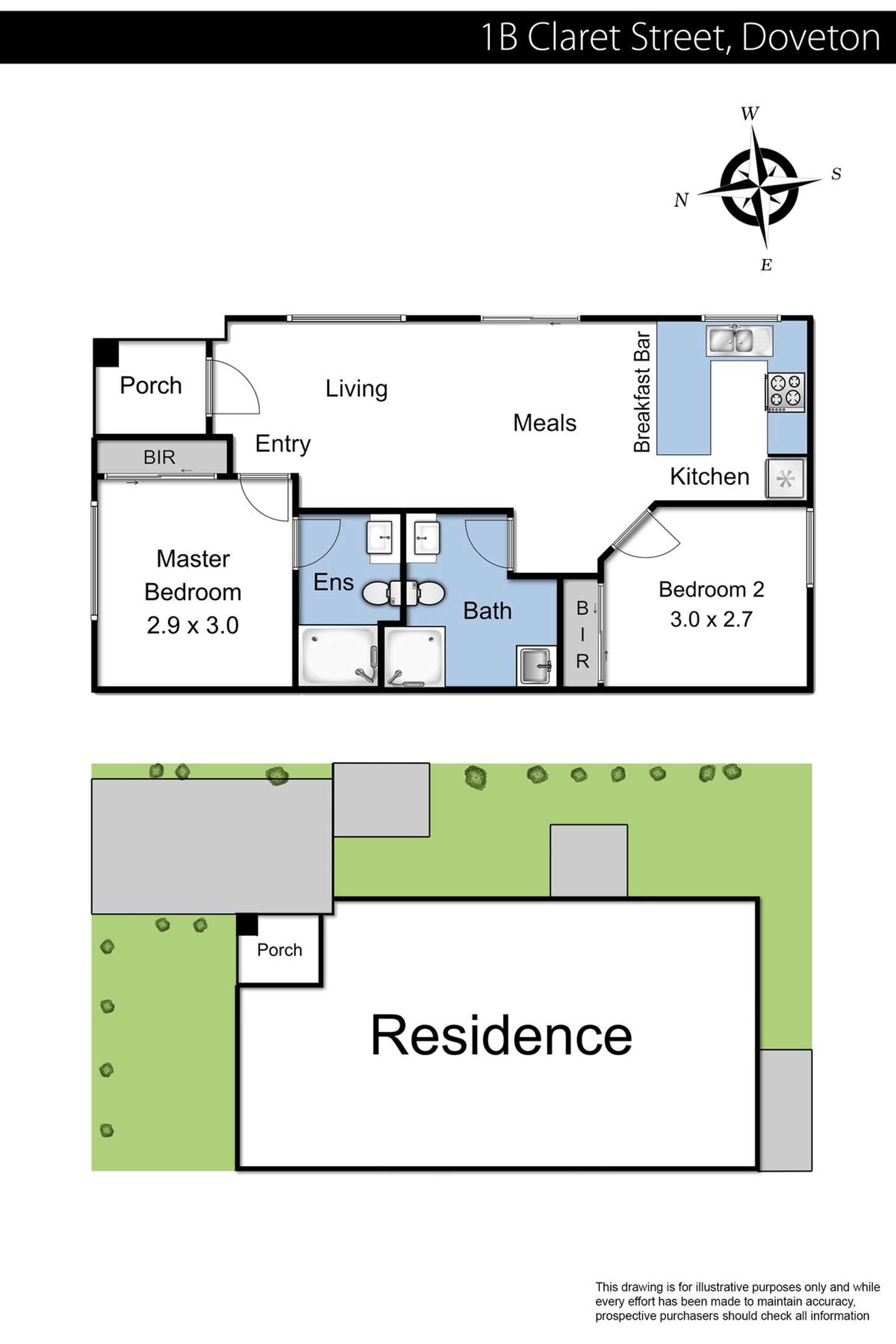 Floorplan of Homely unit listing, 1C Claret Street, Doveton VIC 3177