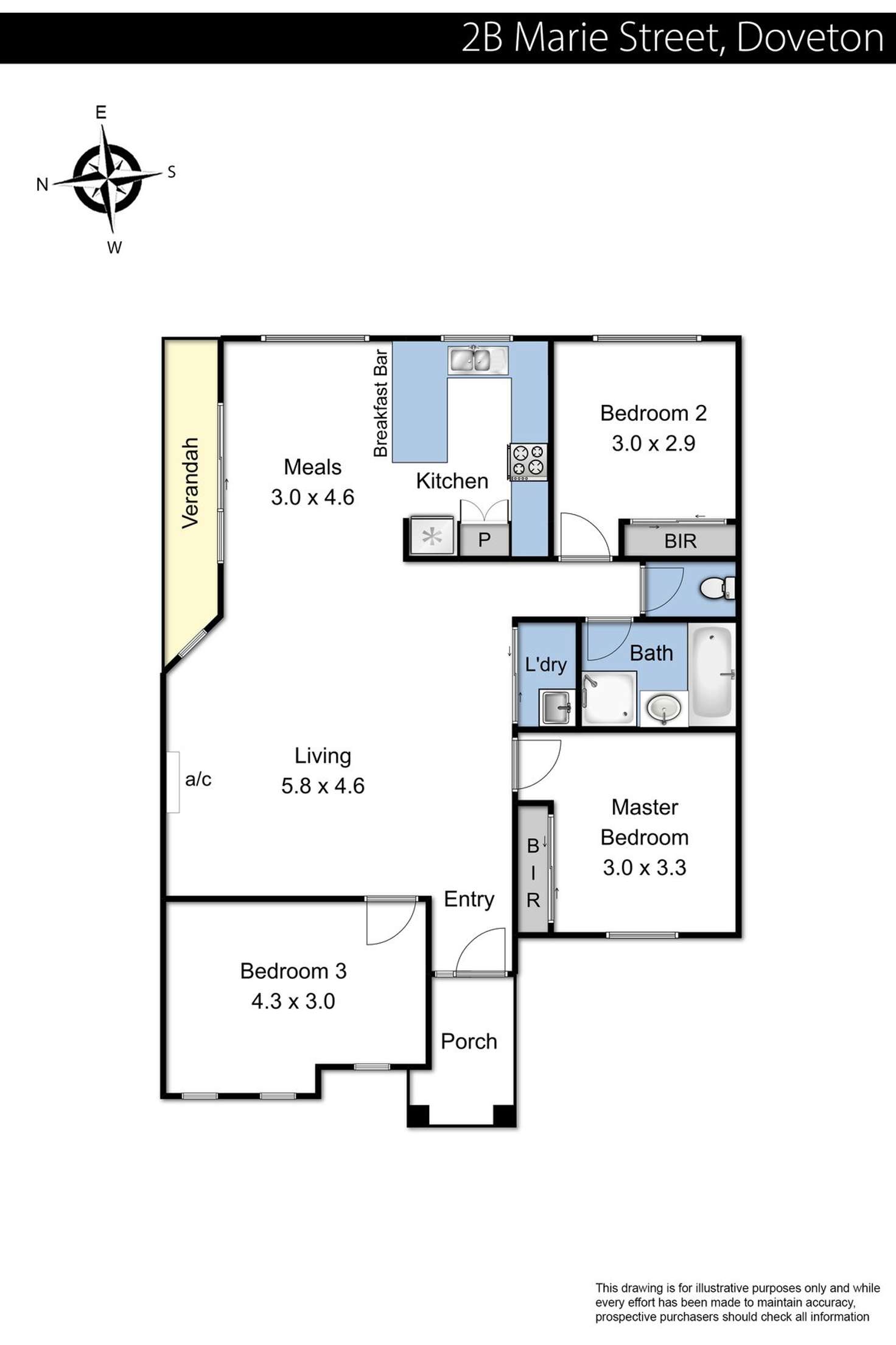 Floorplan of Homely unit listing, 2B Marie Street, Doveton VIC 3177