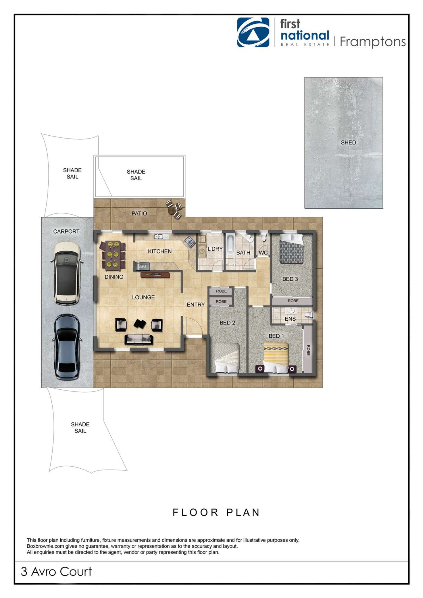 Floorplan of Homely house listing, 3 Avro Court, Araluen NT 870