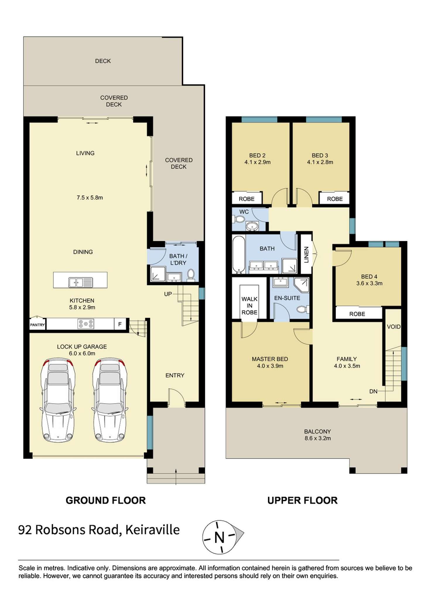 Floorplan of Homely semiDetached listing, 92 Robsons Road, Keiraville NSW 2500