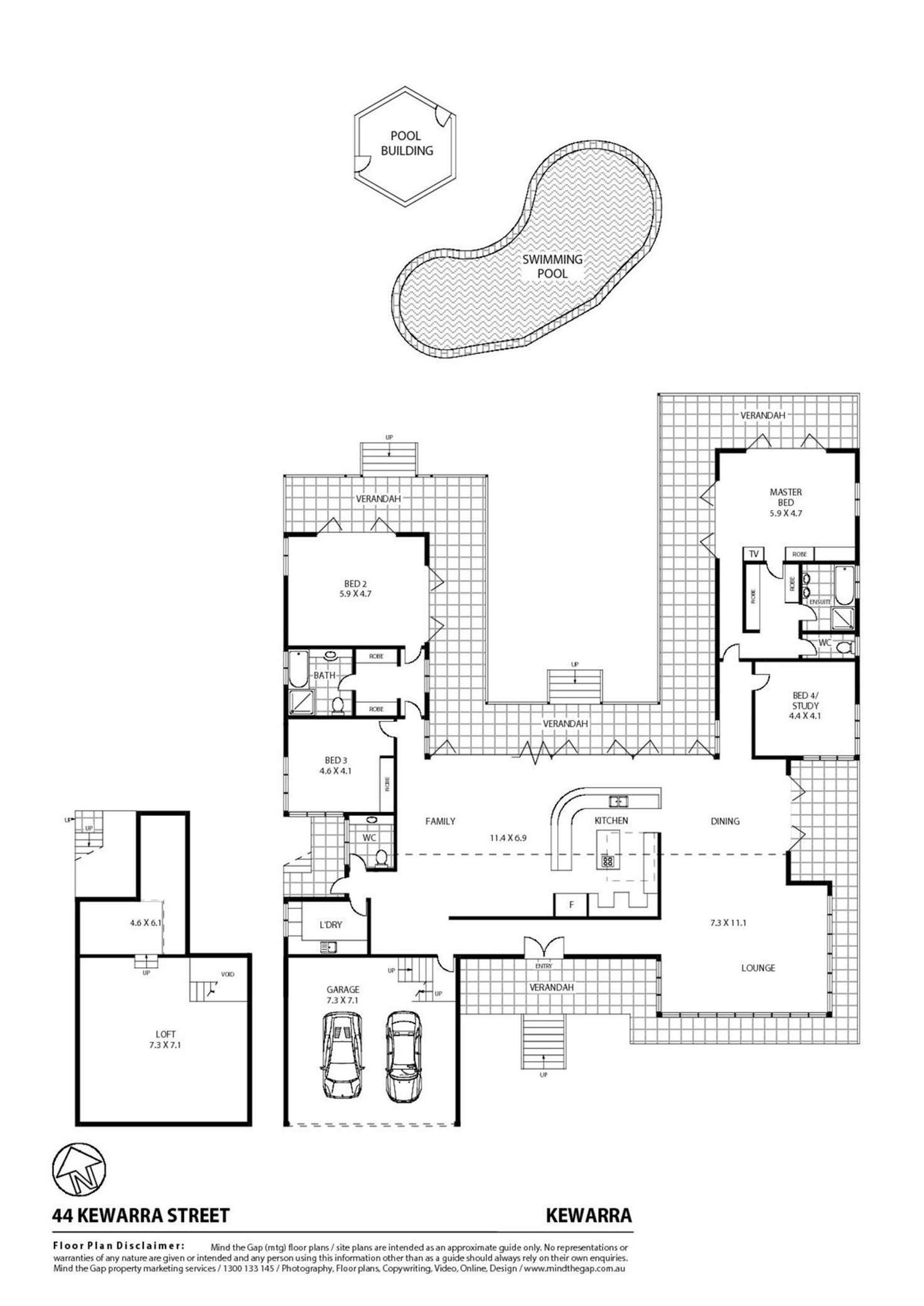 Floorplan of Homely house listing, 44 Kewarra Street, Kewarra Beach QLD 4879