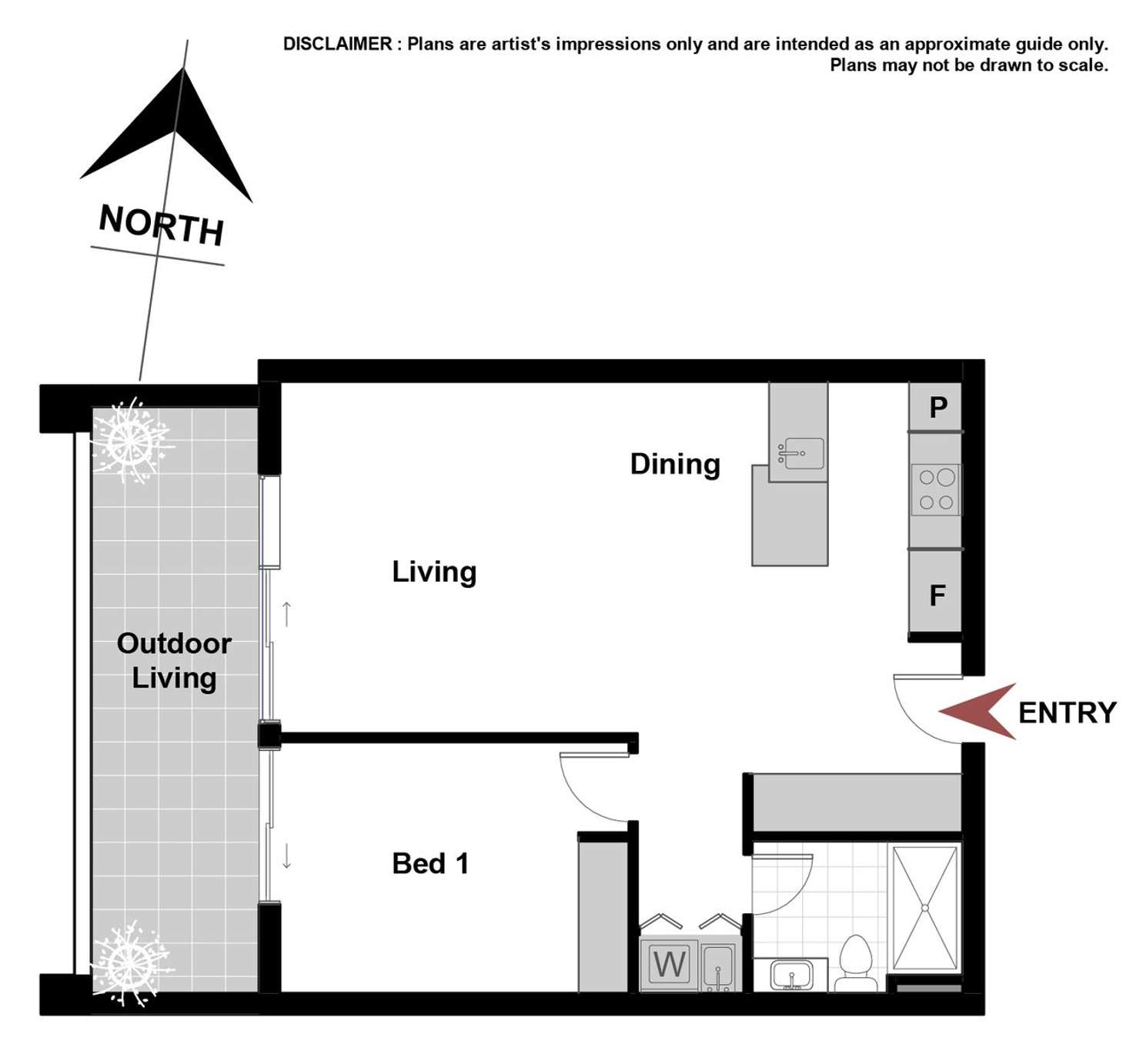 Floorplan of Homely apartment listing, 17/35 Chandler Street, Belconnen ACT 2617