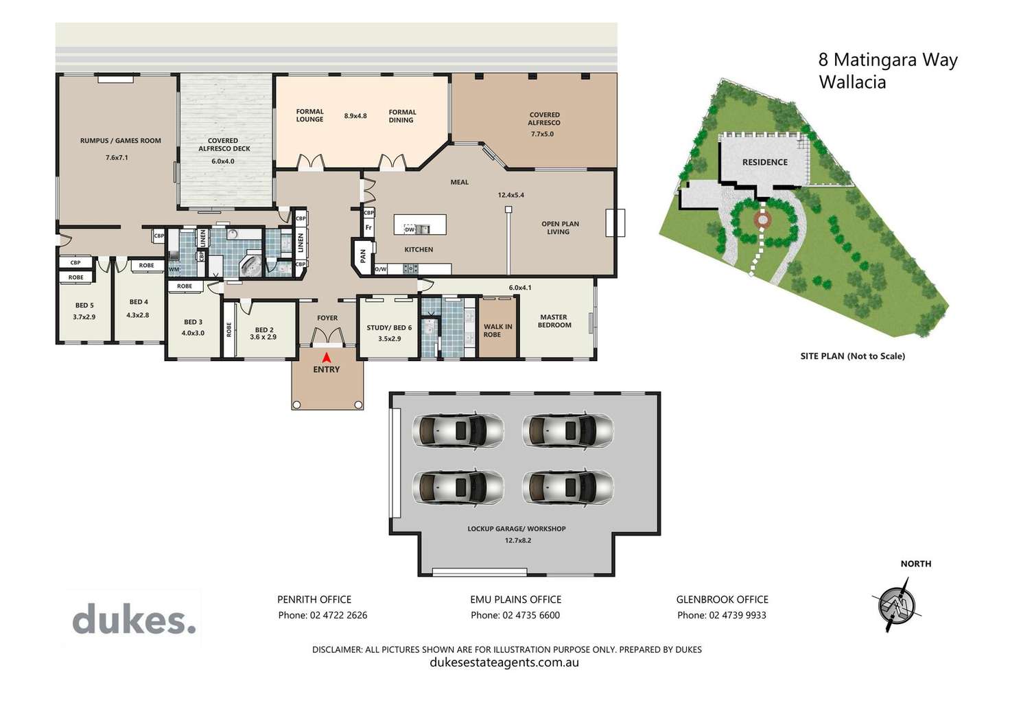 Floorplan of Homely house listing, 8 Matingara Way, Wallacia NSW 2745