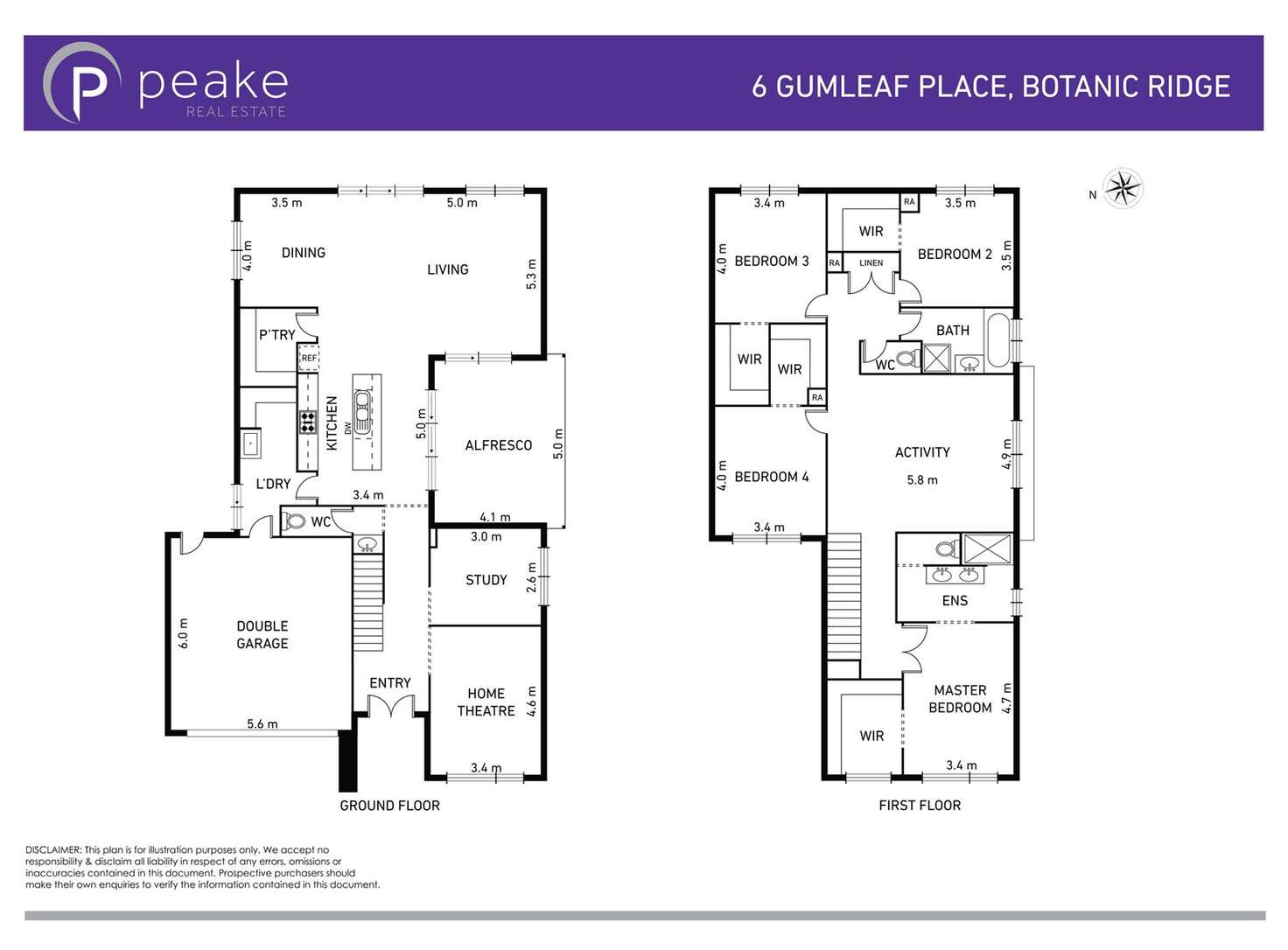 Floorplan of Homely house listing, 6 Gumleaf Place, Botanic Ridge VIC 3977