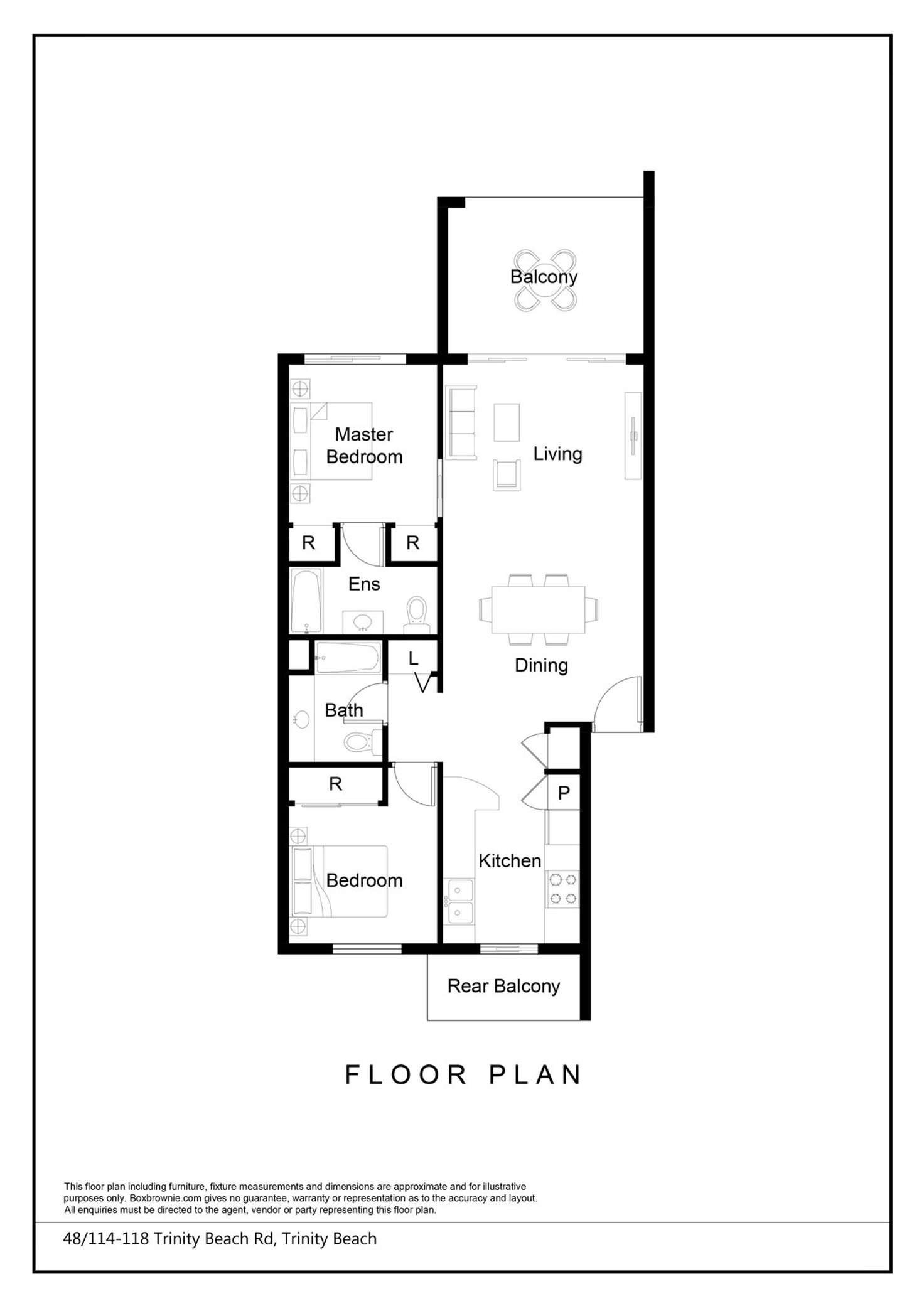 Floorplan of Homely apartment listing, 48/114-118 Trinity Beach Road, Trinity Beach QLD 4879