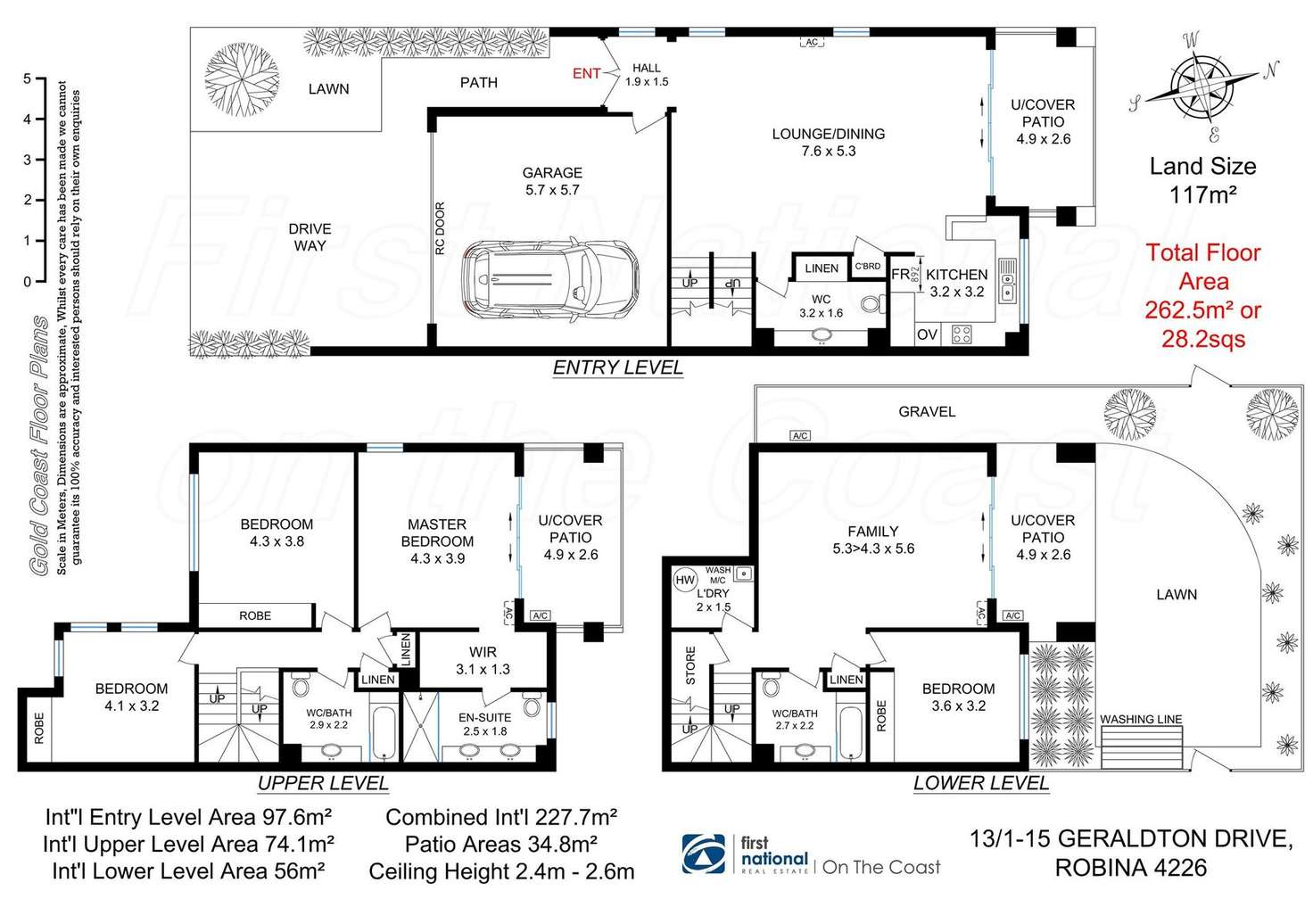 Floorplan of Homely townhouse listing, 13/1-15 Geraldton Drive, Robina QLD 4226