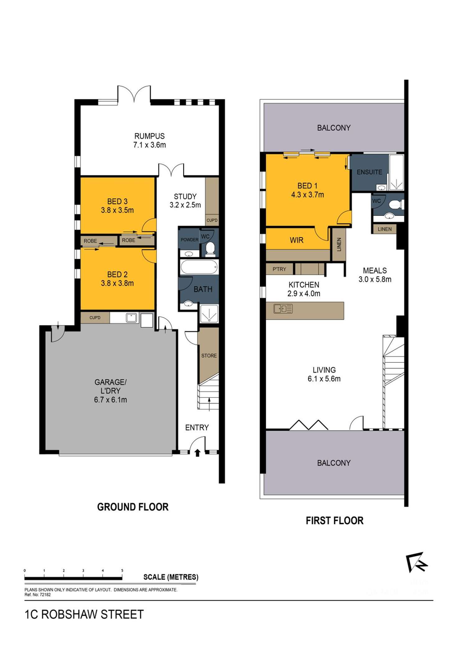 Floorplan of Homely house listing, 1C Robshaw Street, Bendigo VIC 3550