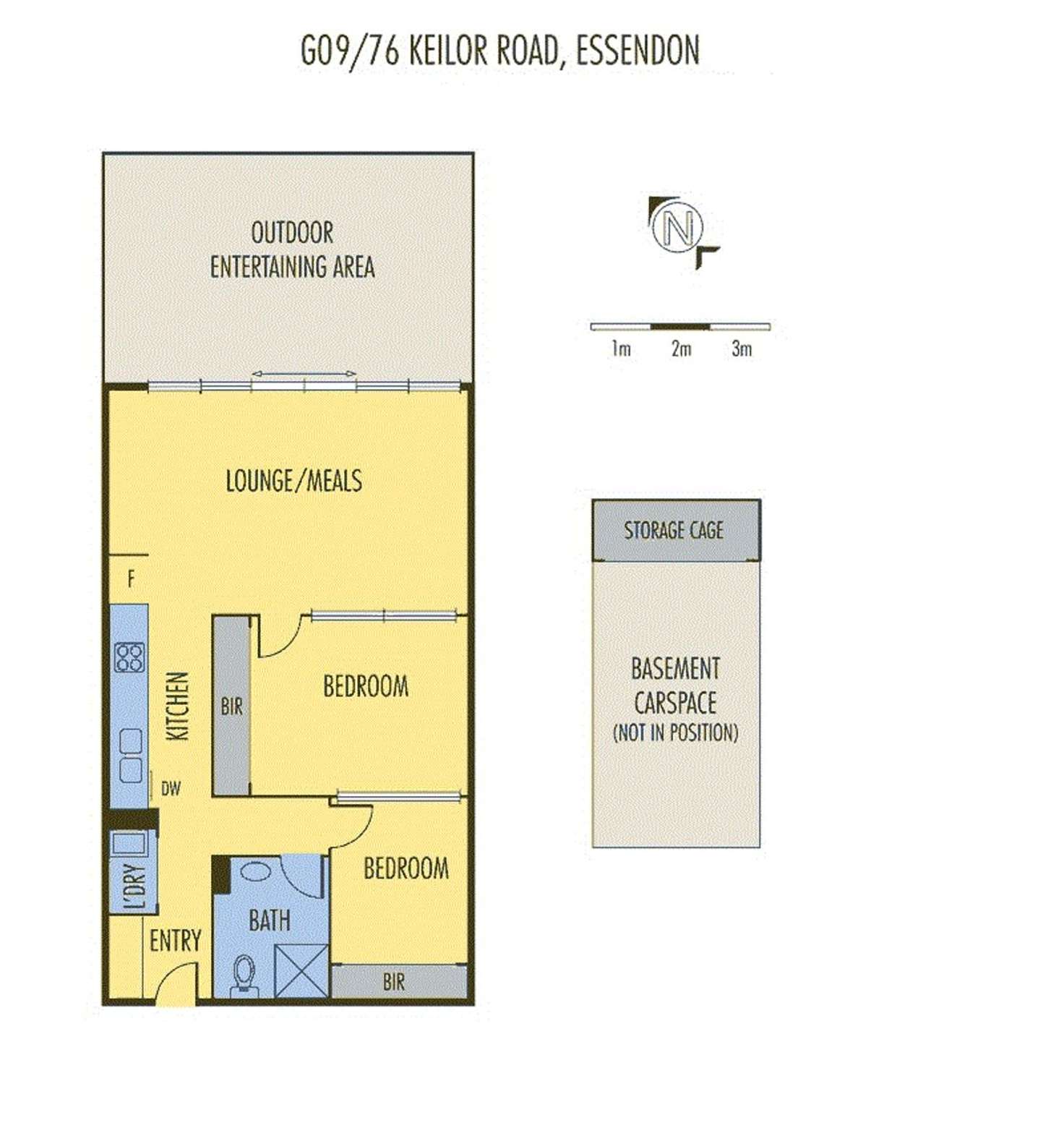 Floorplan of Homely apartment listing, G09/76 Keilor Road, Essendon North VIC 3041