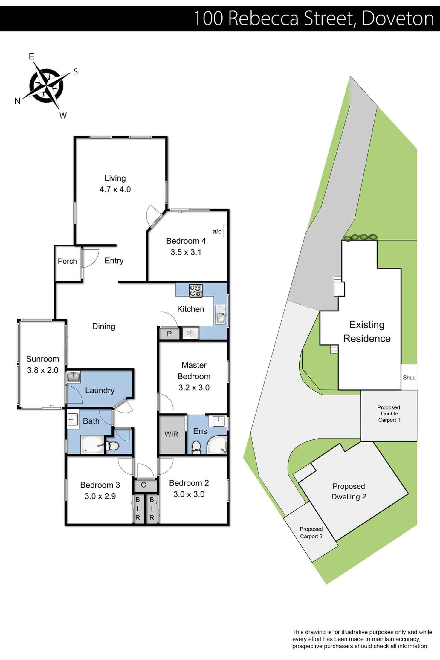 Floorplan of Homely house listing, 100 Rebecca Street, Doveton VIC 3177