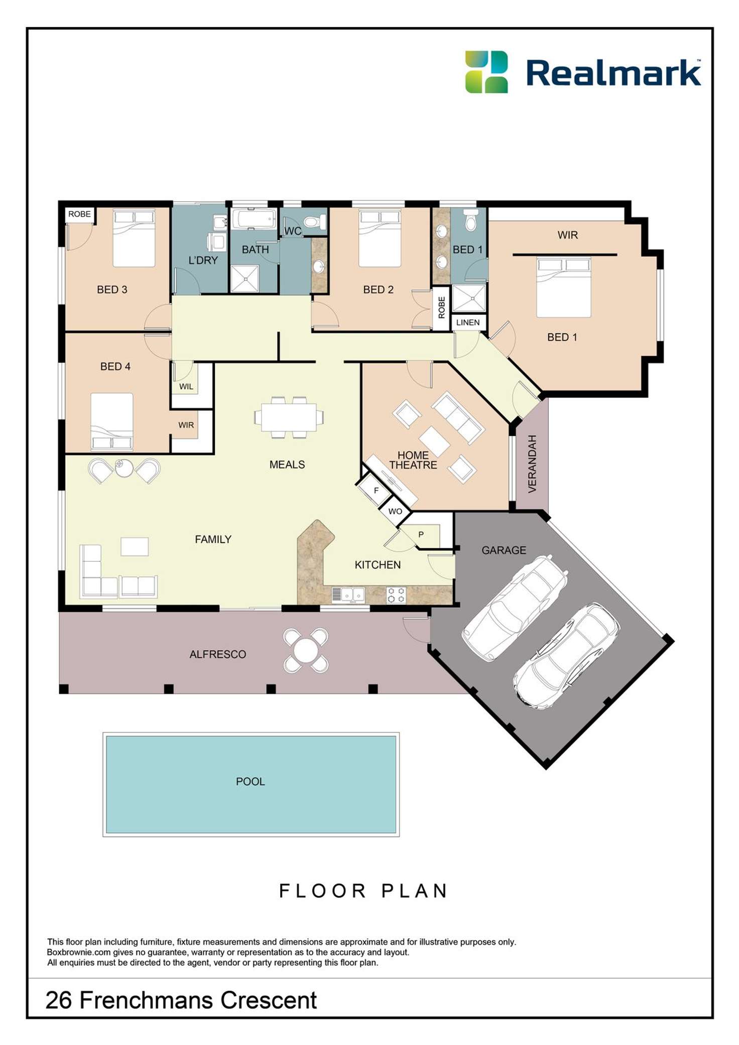 Floorplan of Homely house listing, 26 Frenchmans Crescent, Secret Harbour WA 6173