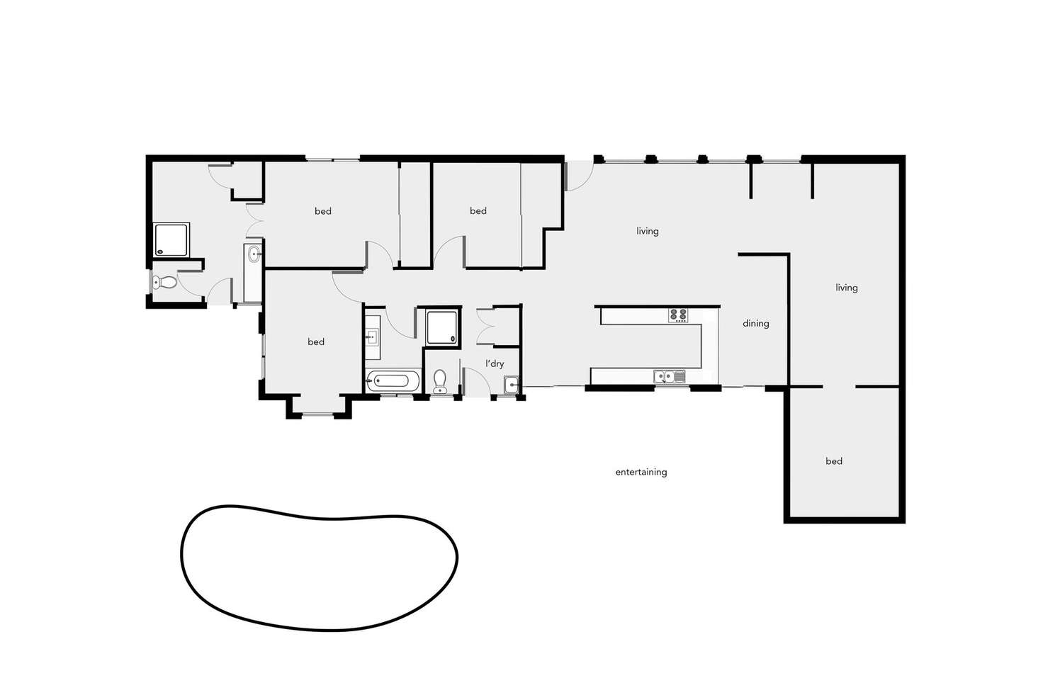 Floorplan of Homely house listing, 32 Merrybrook Street, Freshwater QLD 4870