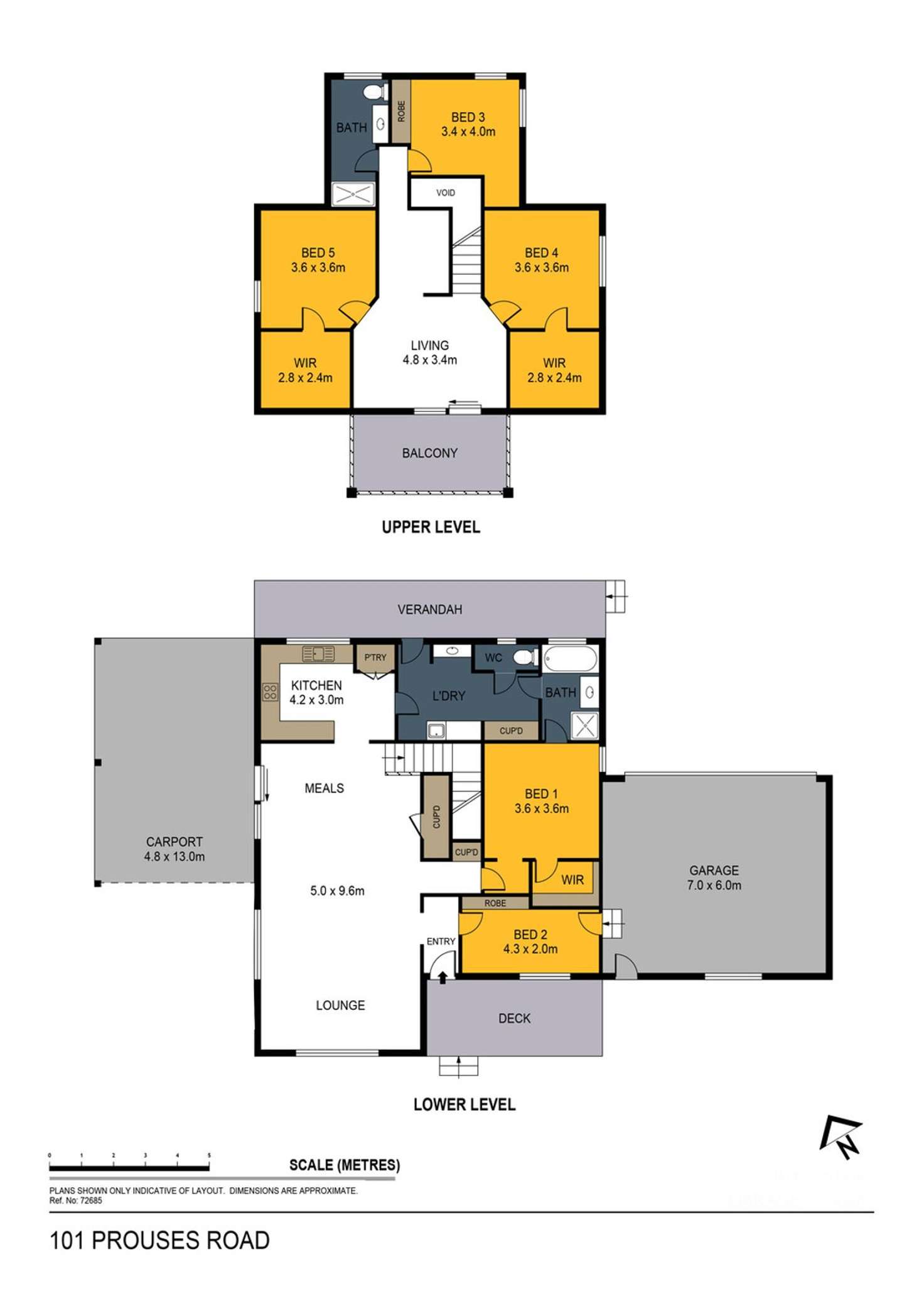 Floorplan of Homely house listing, 101 Prouses Road, North Bendigo VIC 3550