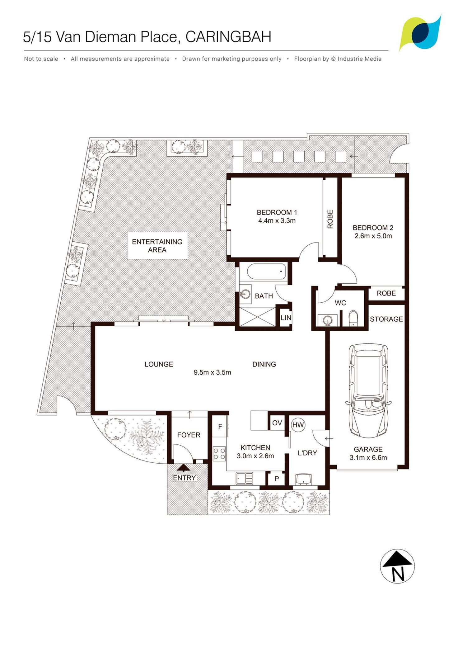 Floorplan of Homely villa listing, 5/15 Van Dieman Place, Caringbah NSW 2229