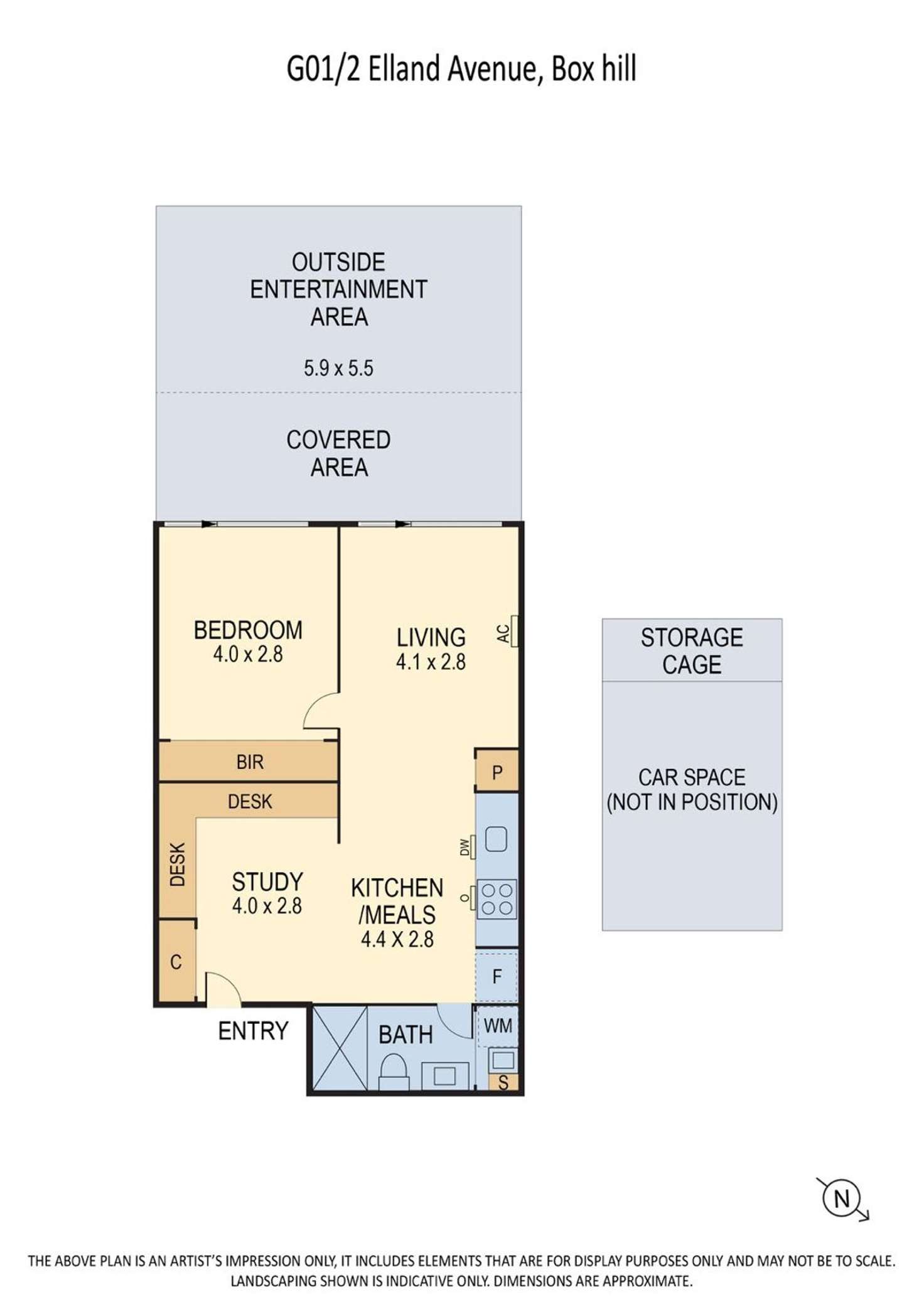 Floorplan of Homely apartment listing, G01/2 Elland Avenue, Box Hill VIC 3128