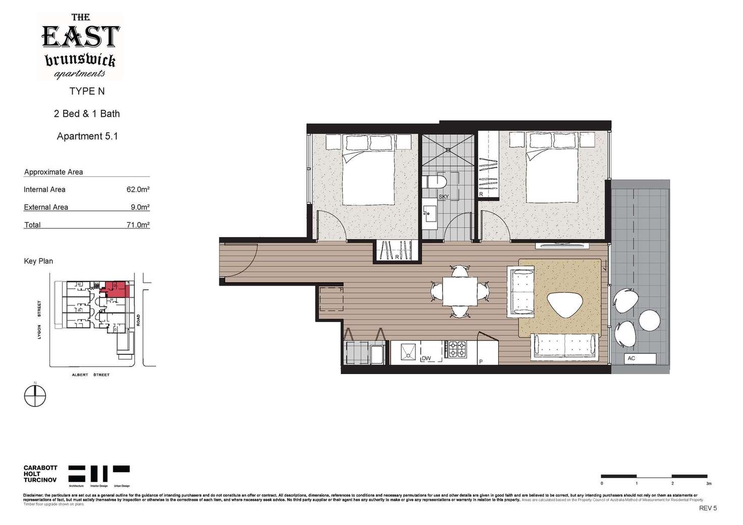 Floorplan of Homely apartment listing, 501/294 Lygon Street, Brunswick East VIC 3057