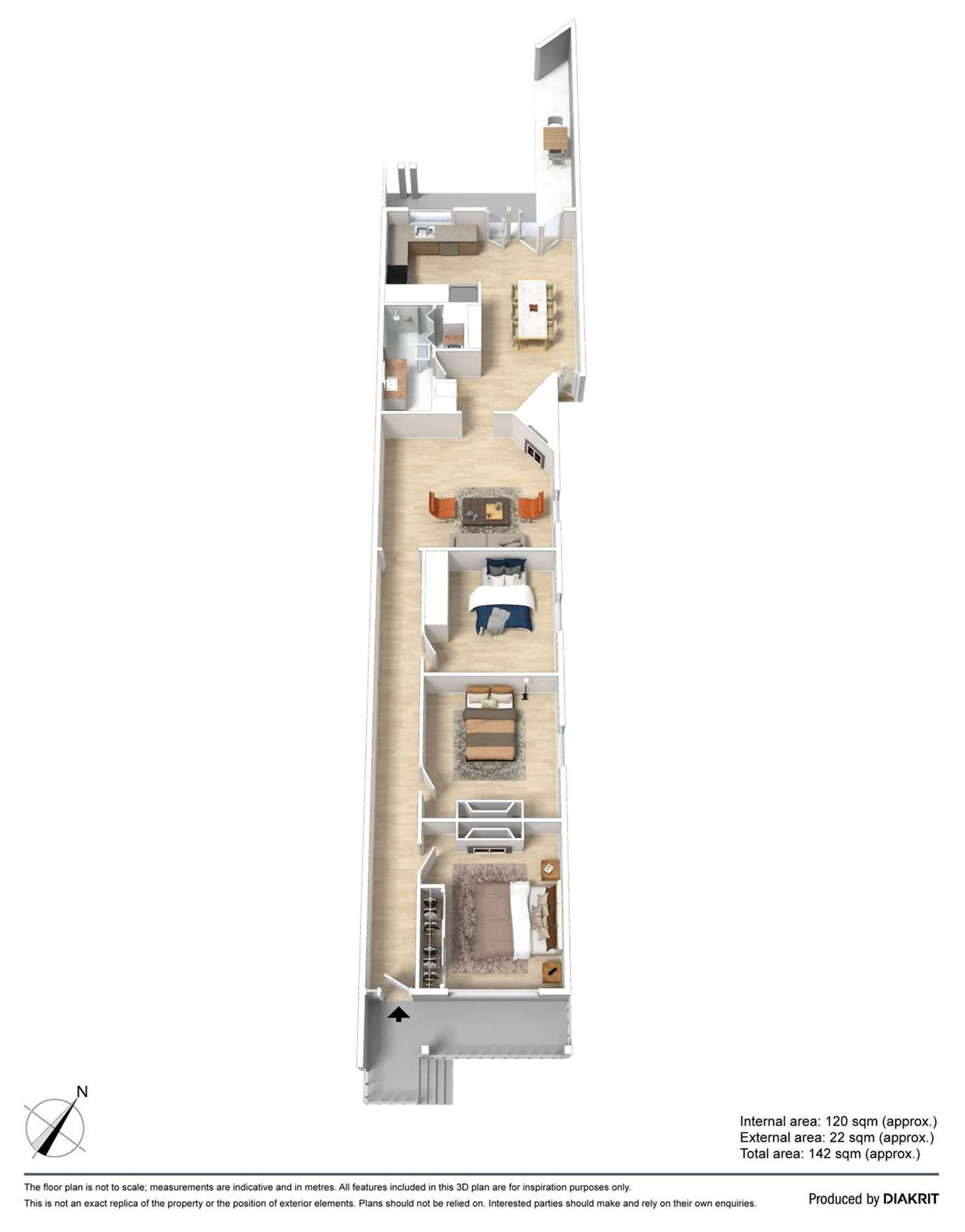 Floorplan of Homely house listing, 6 The Ridgeway, Kensington VIC 3031