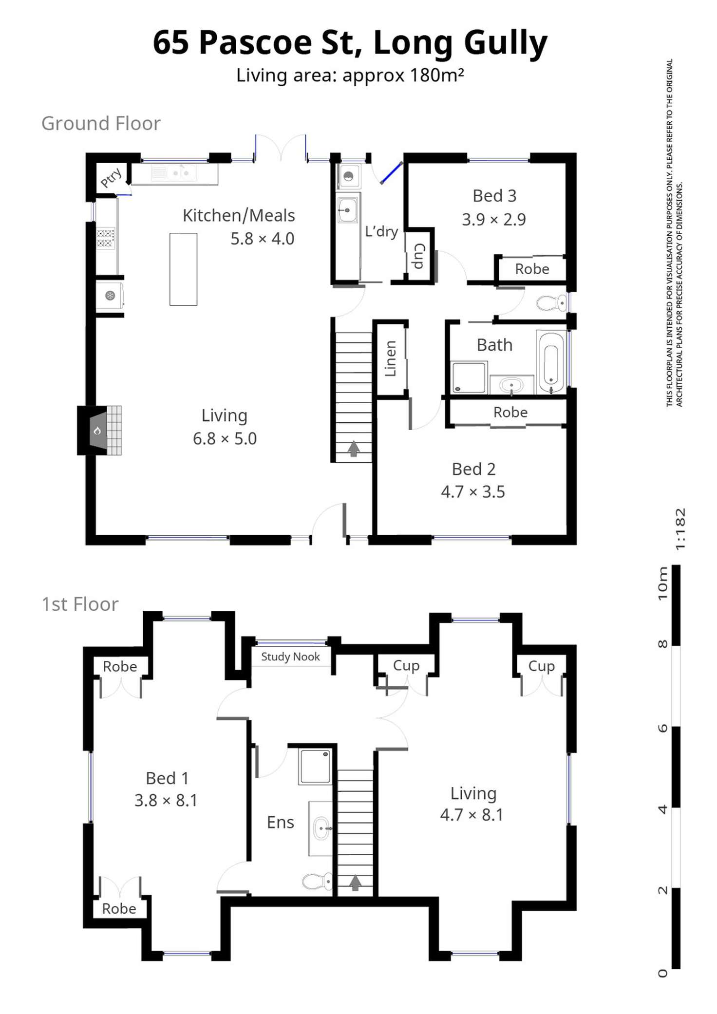 Floorplan of Homely house listing, 65 Pascoe Street, Long Gully VIC 3550