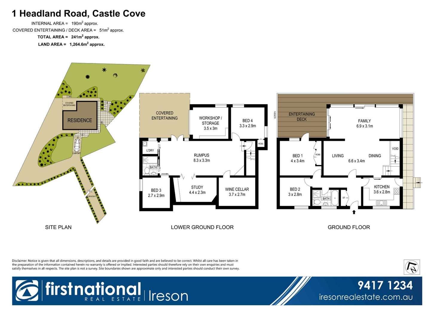 Floorplan of Homely house listing, 1 Headland Road, Castle Cove NSW 2069