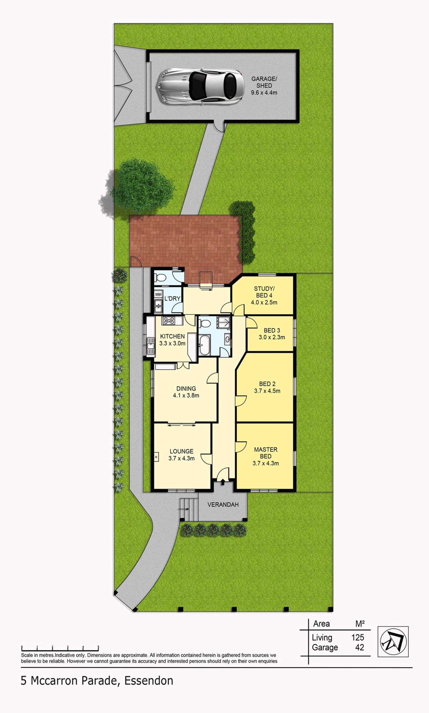 Floorplan of Homely house listing, 5 McCarron Parade, Essendon VIC 3040