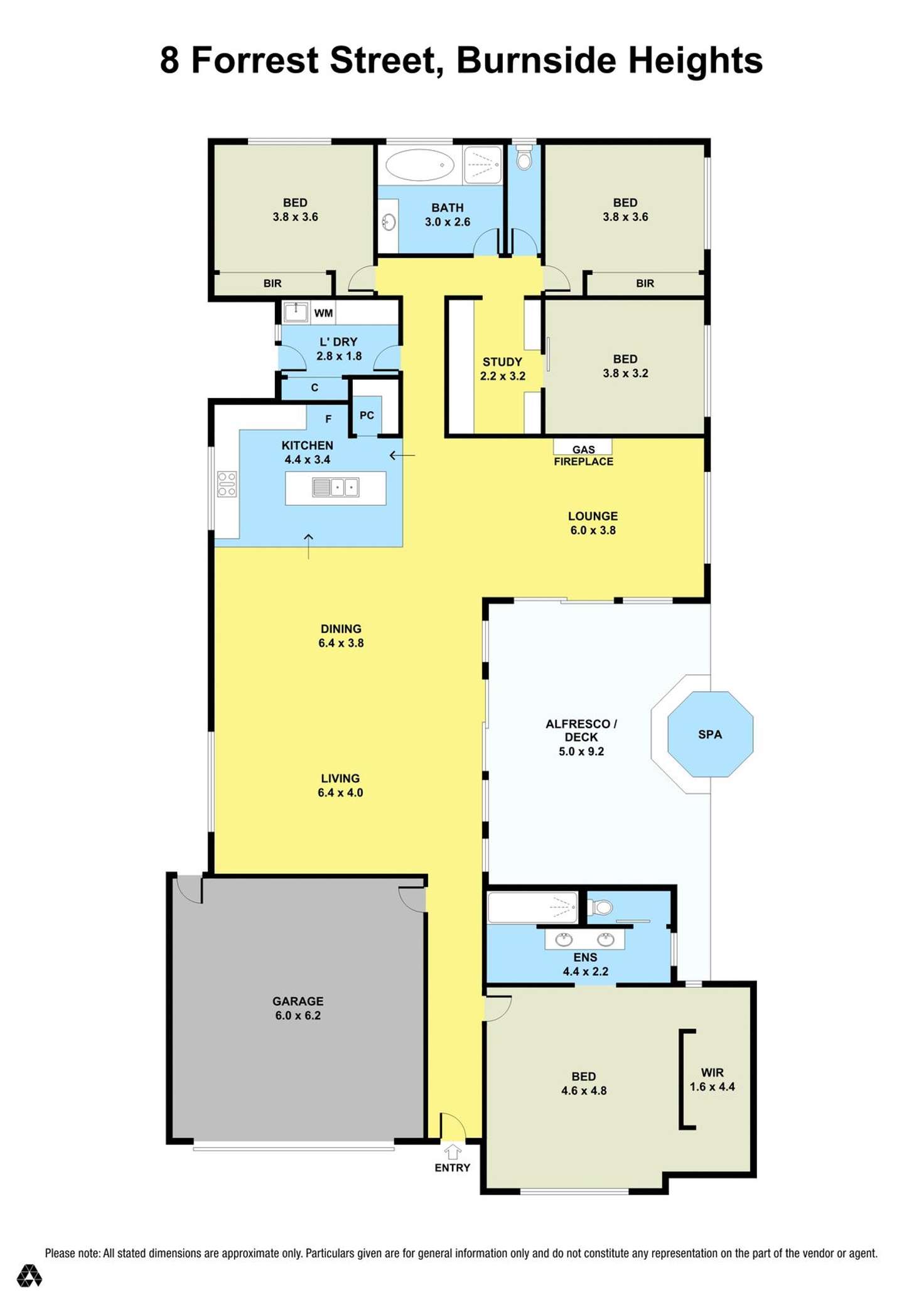 Floorplan of Homely house listing, 8 Forrest Street, Burnside Heights VIC 3023