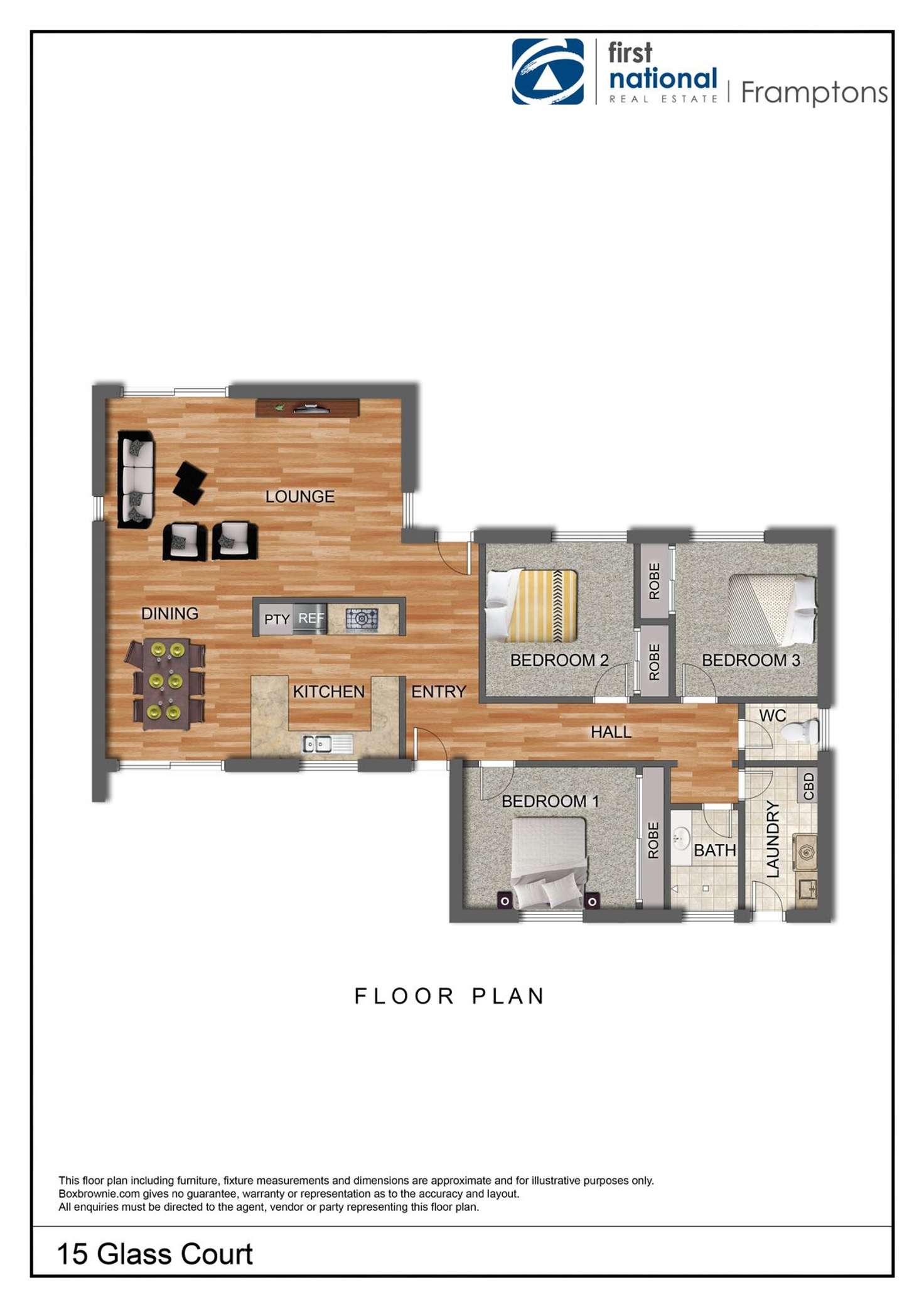 Floorplan of Homely house listing, 15 Glass Court, Sadadeen NT 870