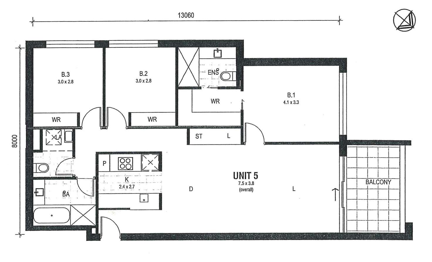Floorplan of Homely apartment listing, 5/16 New South Wales Crescent, Forrest ACT 2603