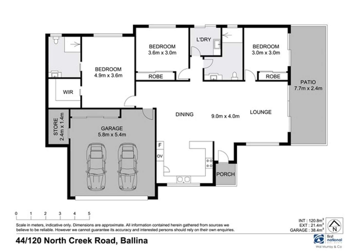 Floorplan of Homely house listing, 44/120 North Creek Road, Ballina NSW 2478
