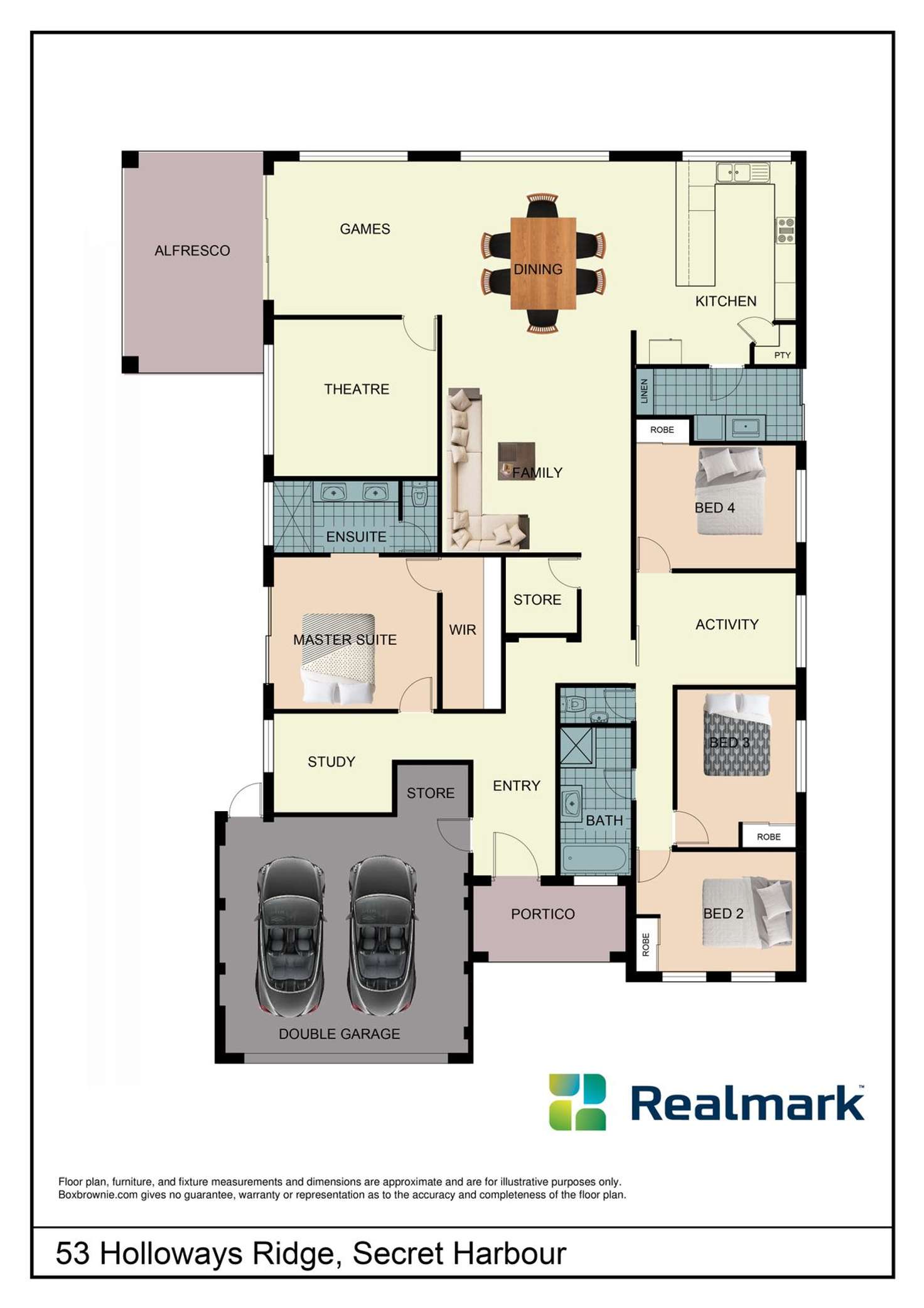 Floorplan of Homely house listing, 53 Holloways Ridge, Secret Harbour WA 6173
