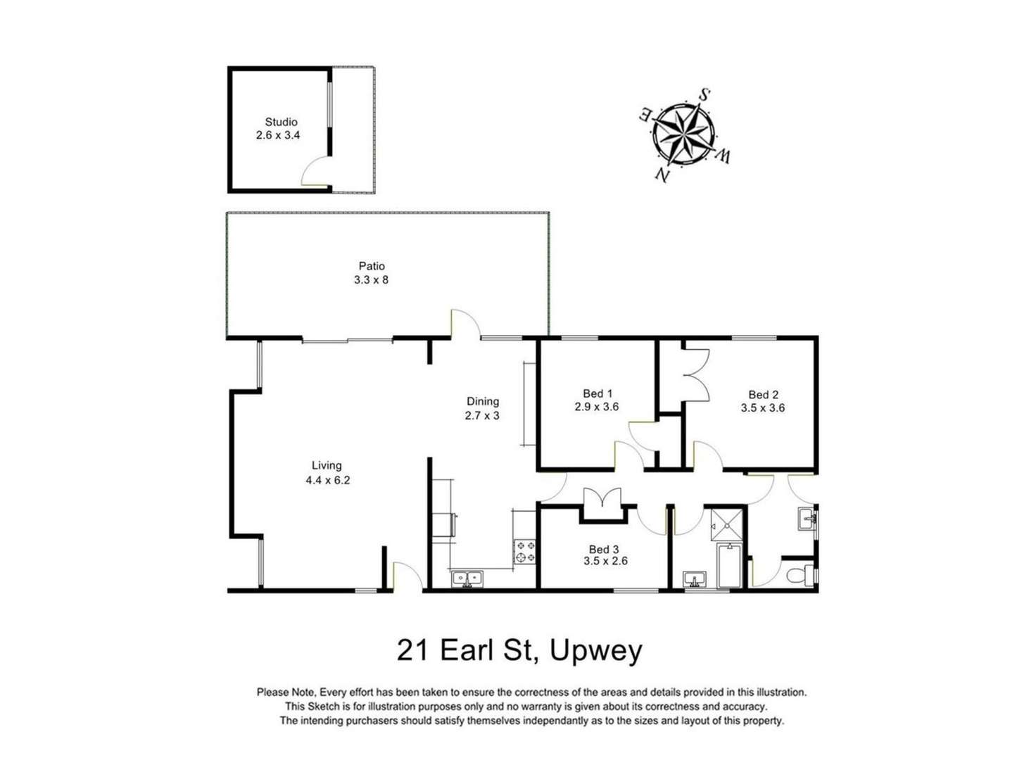 Floorplan of Homely house listing, 21 Earl Street, Upwey VIC 3158