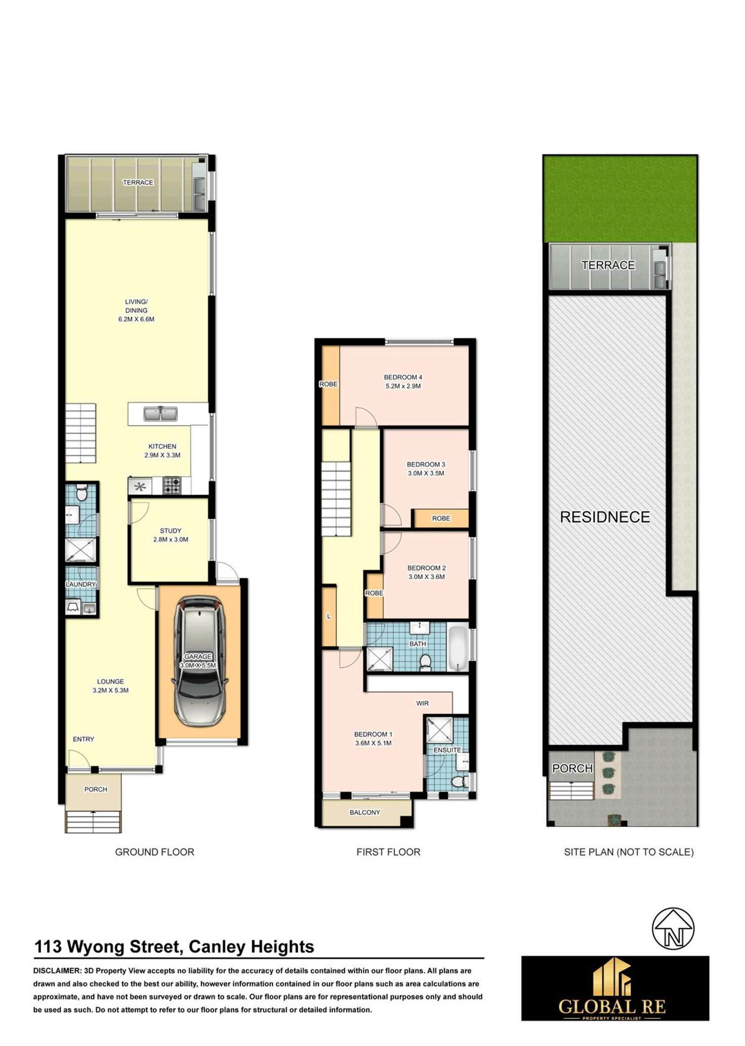 Floorplan of Homely semiDetached listing, 113A Wyong St, Canley Heights NSW 2166