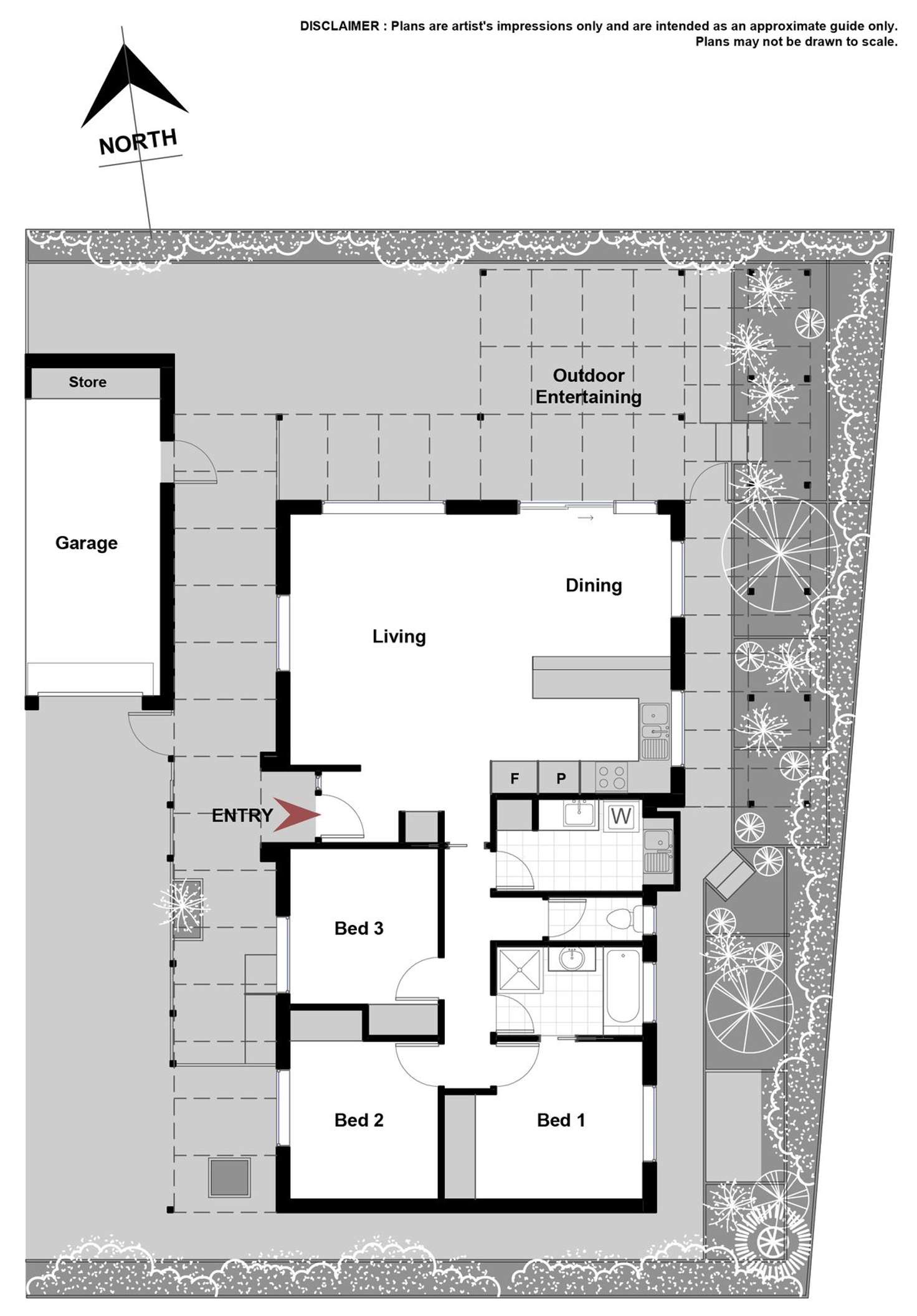 Floorplan of Homely villa listing, 2/54 Ebden Street, Ainslie ACT 2602