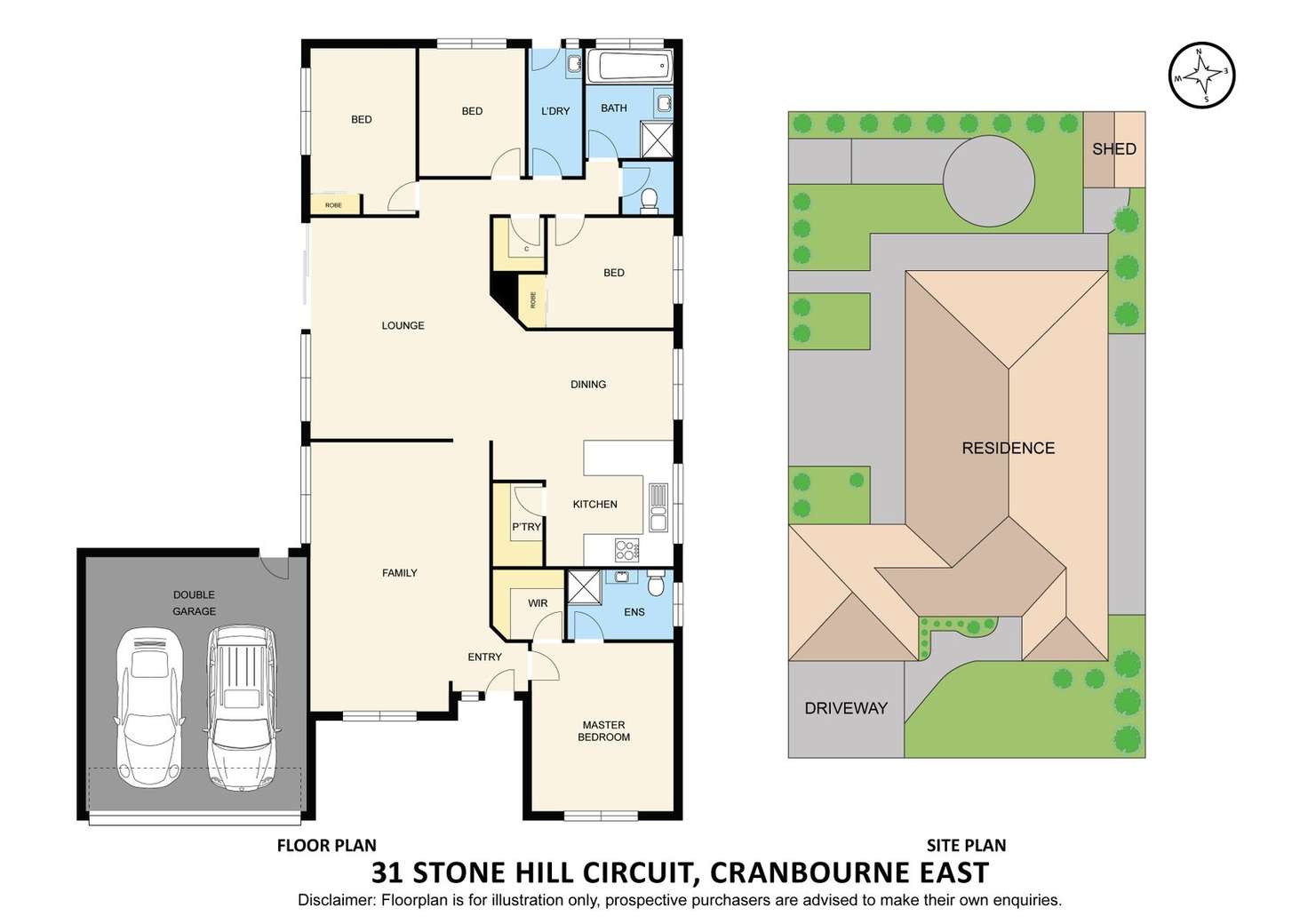 Floorplan of Homely house listing, 31 Stone Hill Circuit, Cranbourne East VIC 3977