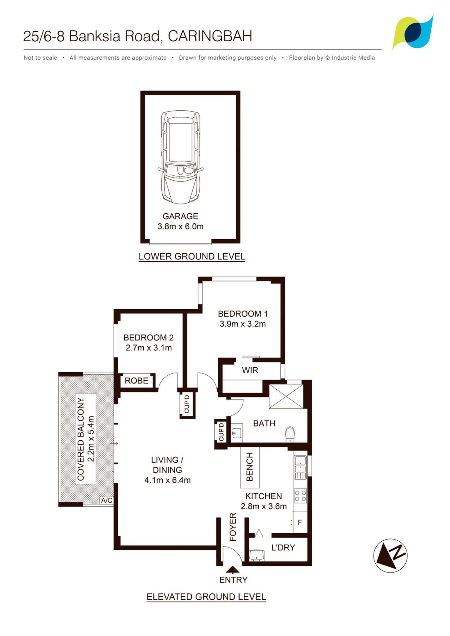 Floorplan of Homely unit listing, 25/6-8 Banksia Rd, Caringbah NSW 2229