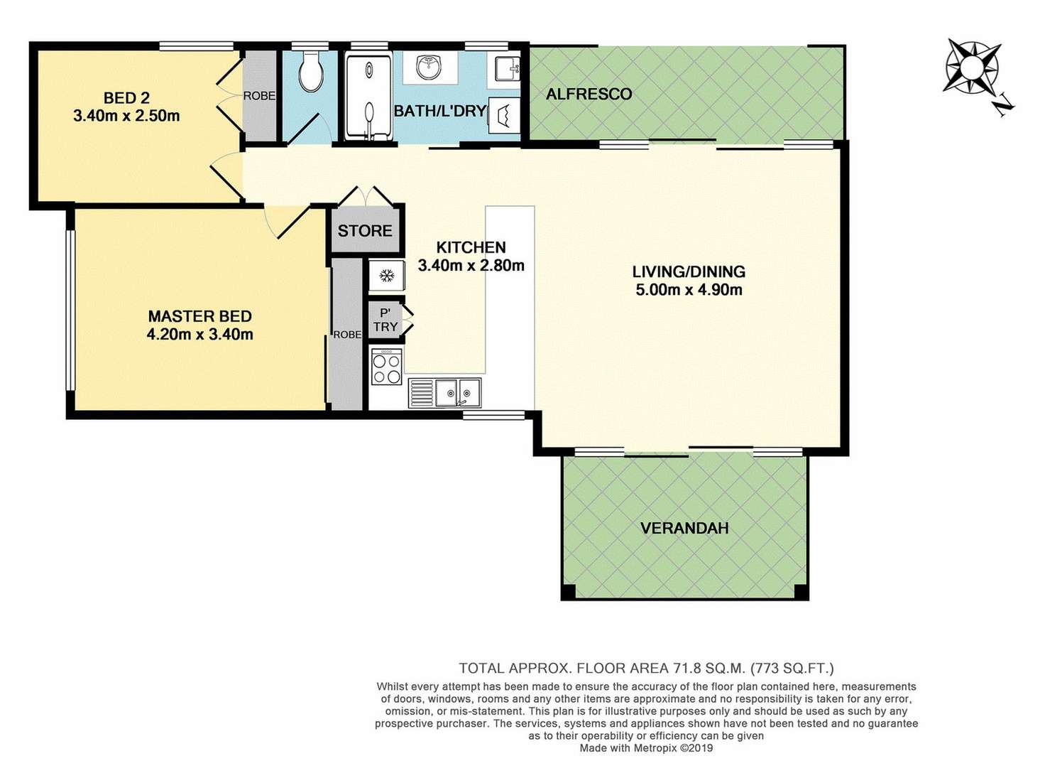 Floorplan of Homely unit listing, 2/6 Jabiru Street, Bellara QLD 4507