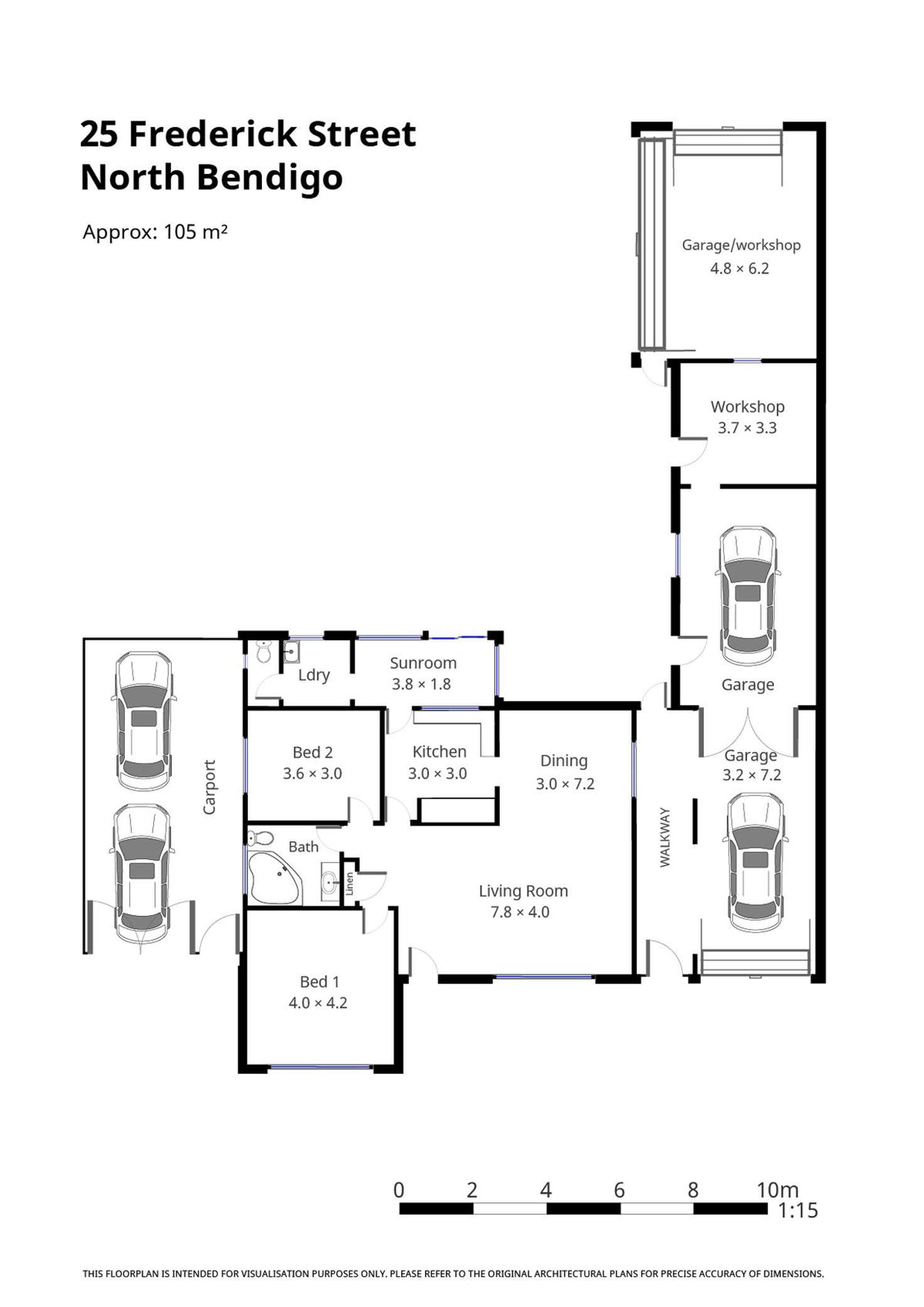 Floorplan of Homely house listing, 25 Frederick Street, North Bendigo VIC 3550