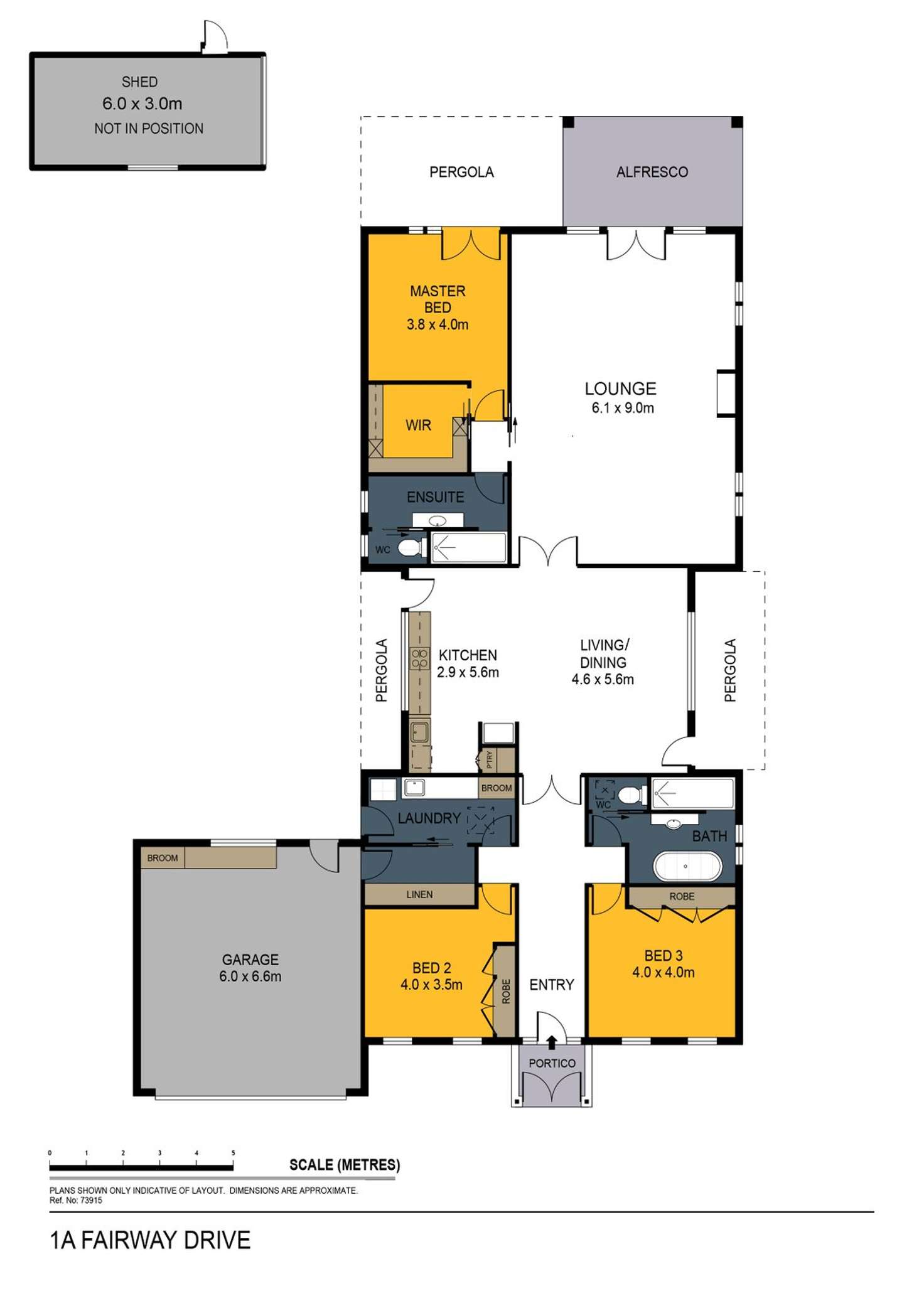 Floorplan of Homely house listing, 1A Fairway Drive, Ascot VIC 3551