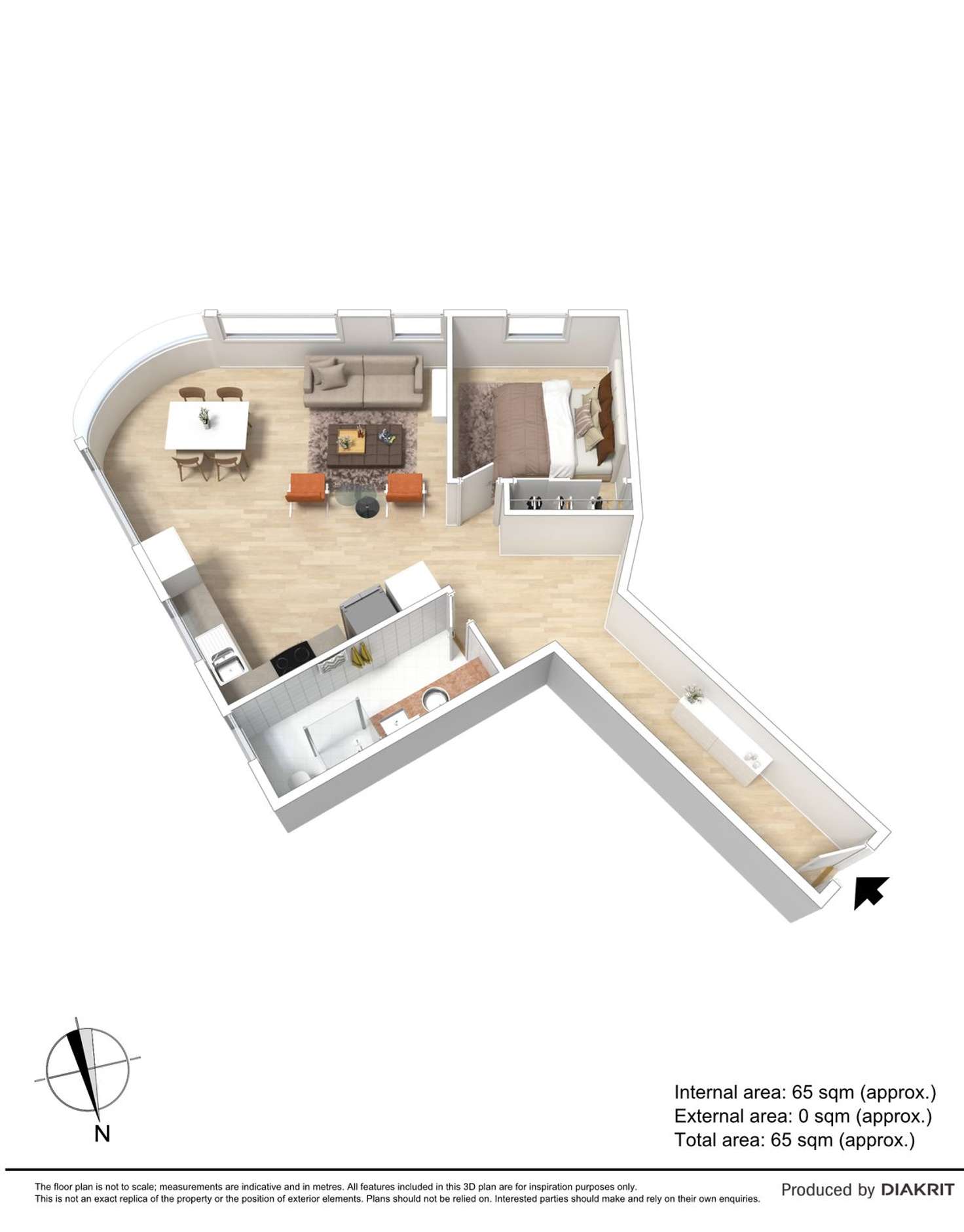 Floorplan of Homely apartment listing, Apt 5 (Lot 16)/158 Barkly Street, Footscray VIC 3011