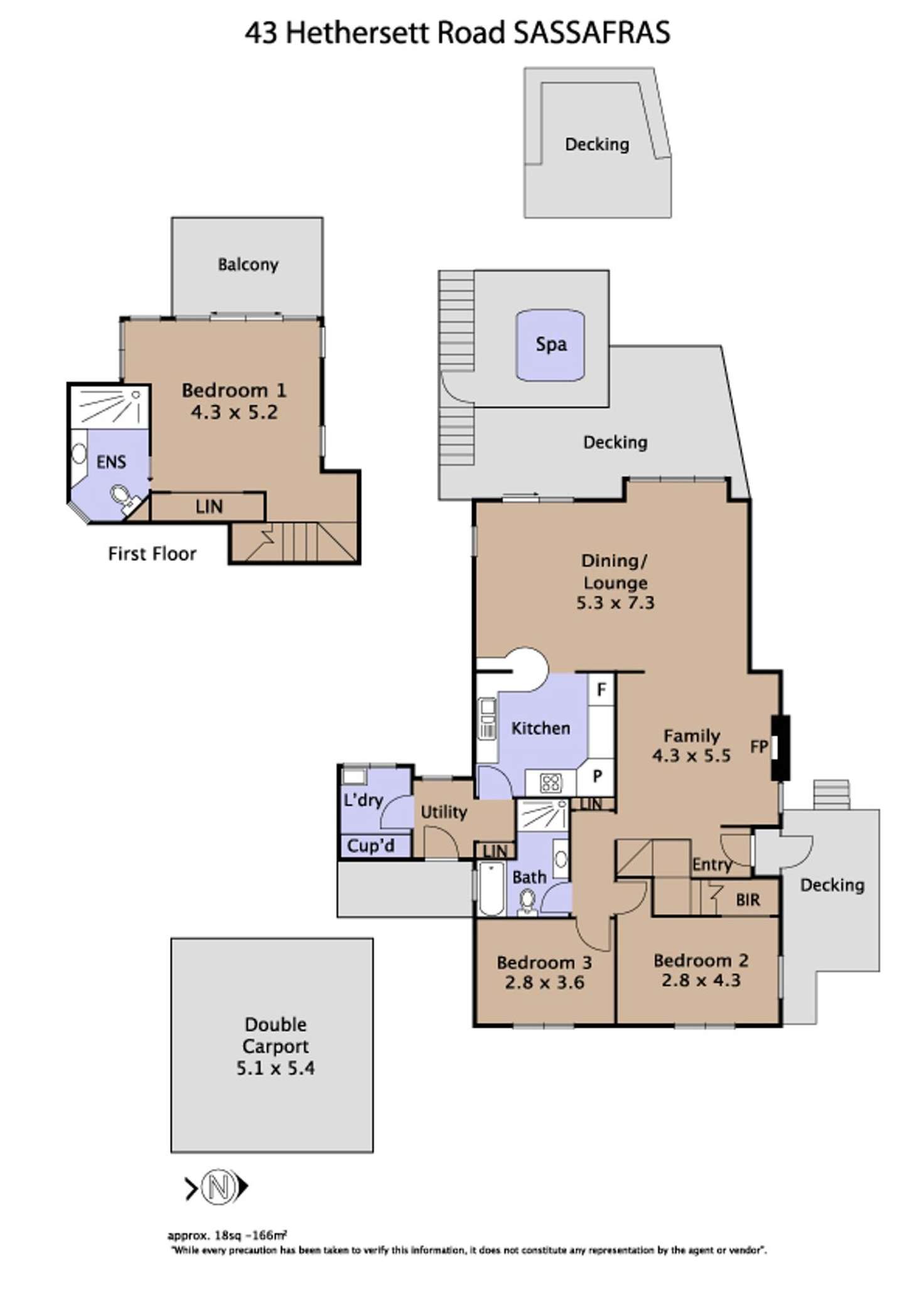 Floorplan of Homely house listing, 43 Hethersett Road, Sassafras VIC 3787