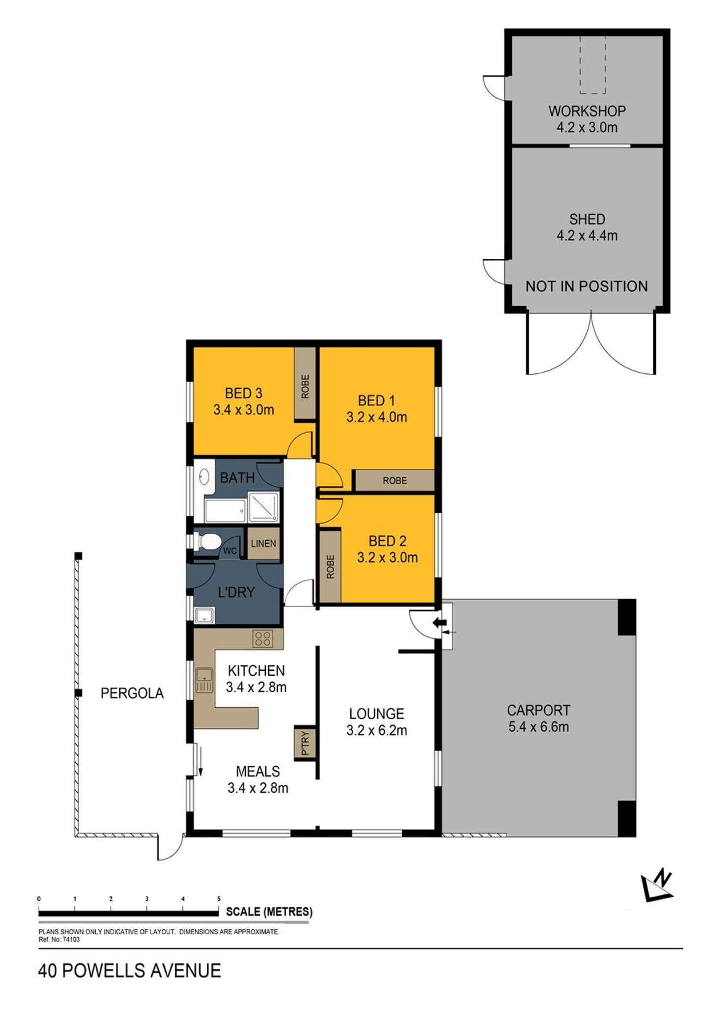 Floorplan of Homely house listing, 40 Powells Avenue, Strathdale VIC 3550