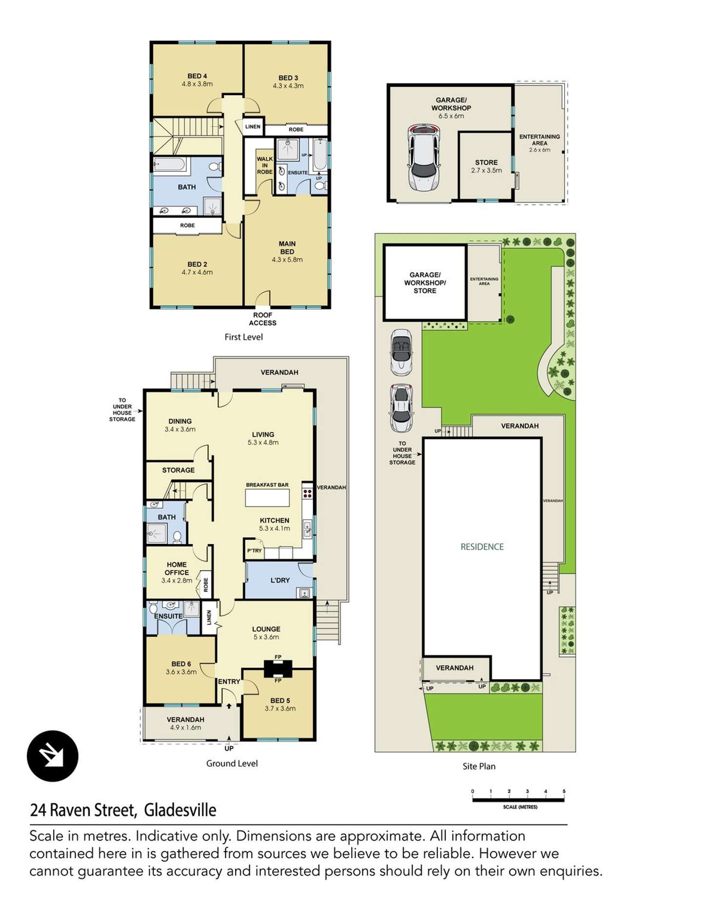 Floorplan of Homely house listing, 24 Raven Street, Gladesville NSW 2111