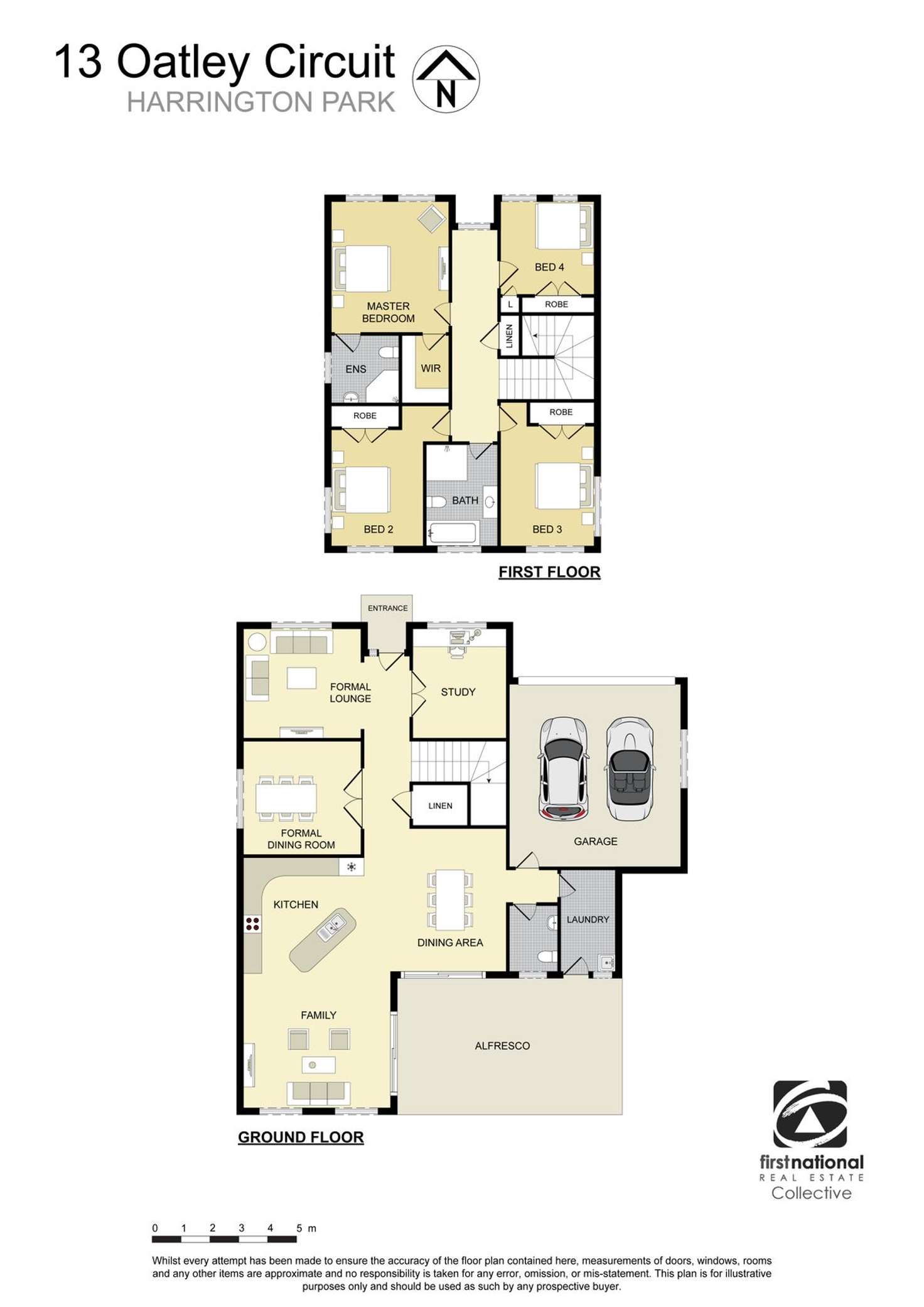 Floorplan of Homely house listing, 13 Oatley Circuit, Harrington Park NSW 2567