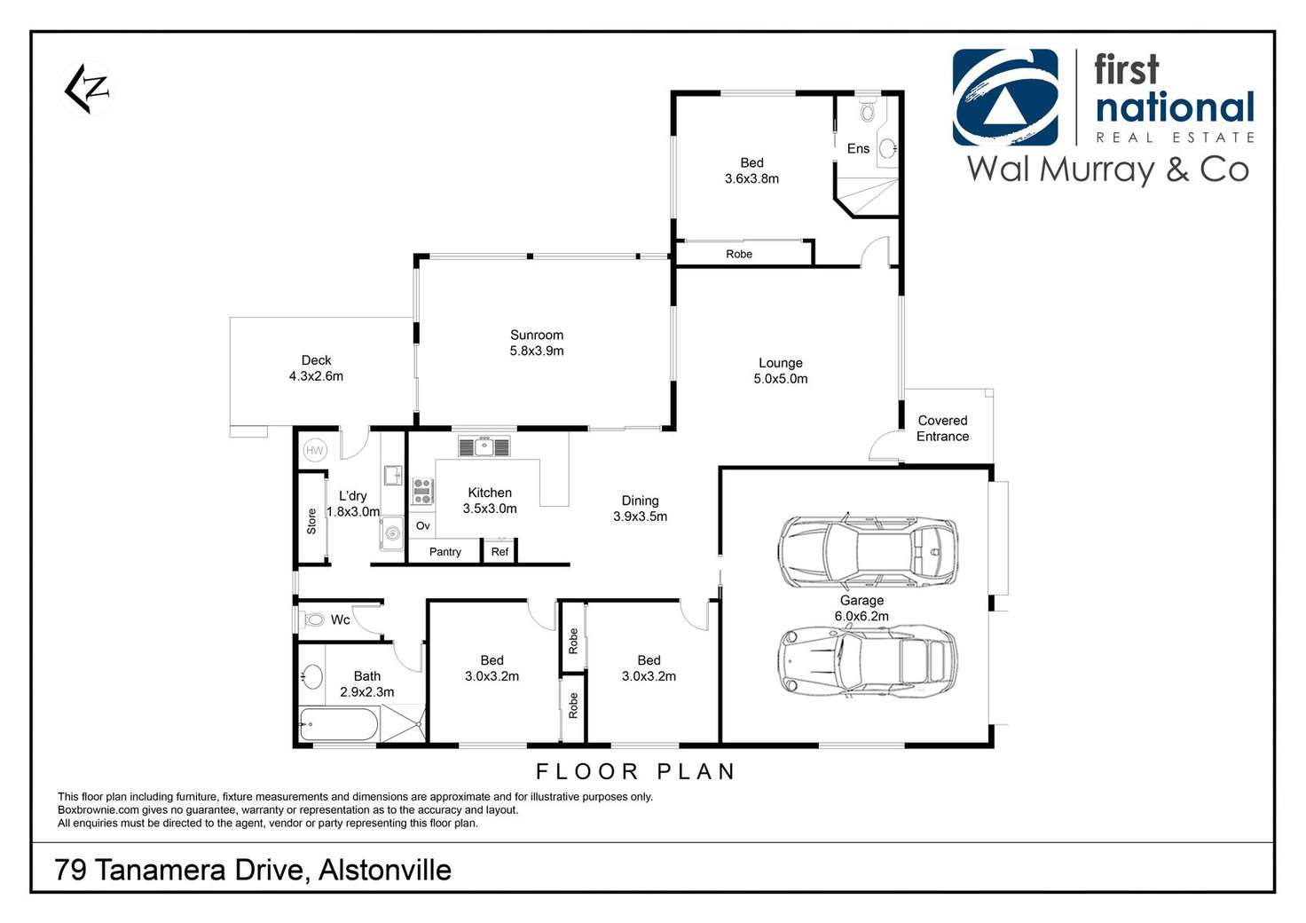 Floorplan of Homely house listing, 79 Tanamera Drive, Alstonville NSW 2477