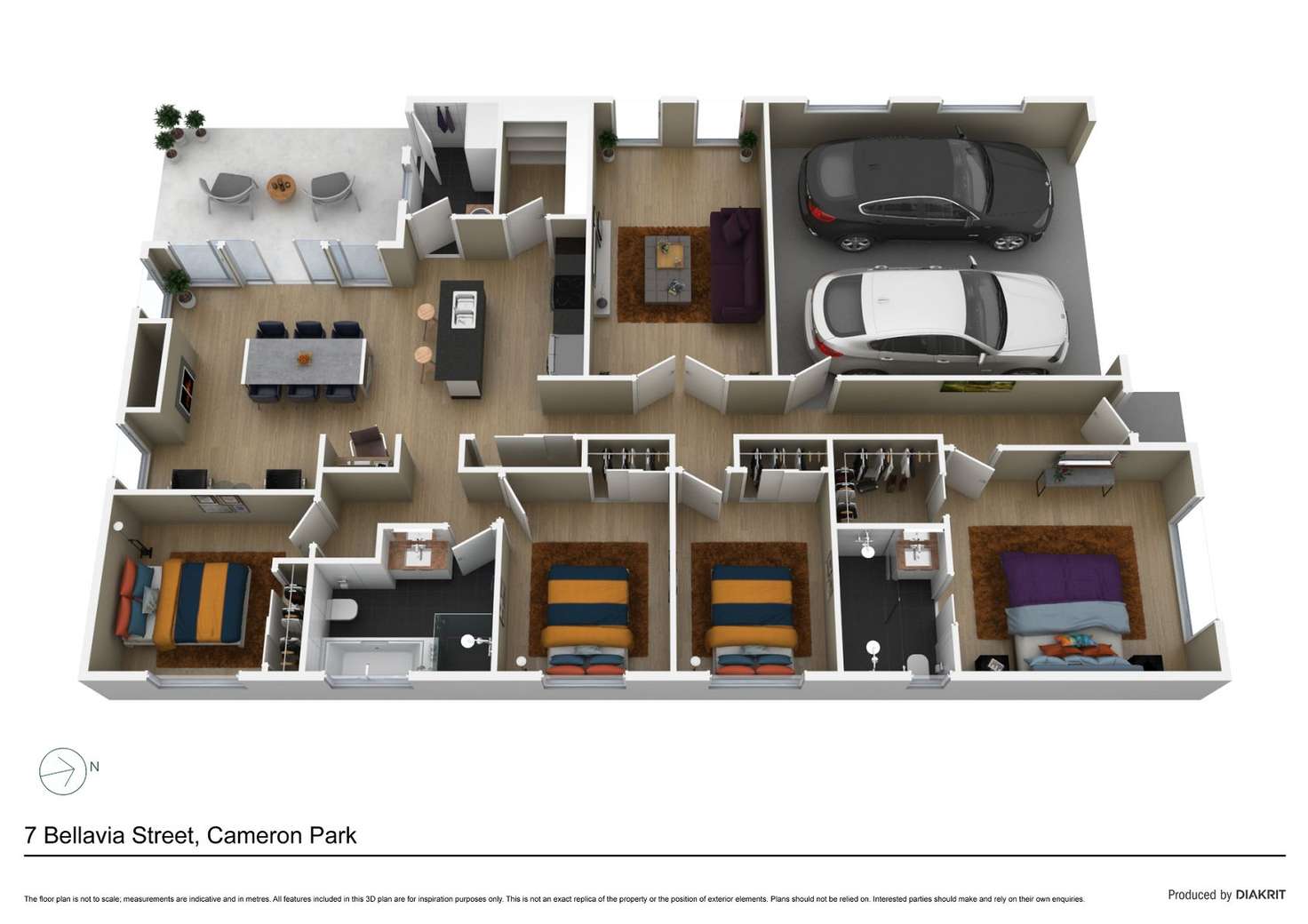 Floorplan of Homely house listing, 7 Bellavia Street, Cameron Park NSW 2285