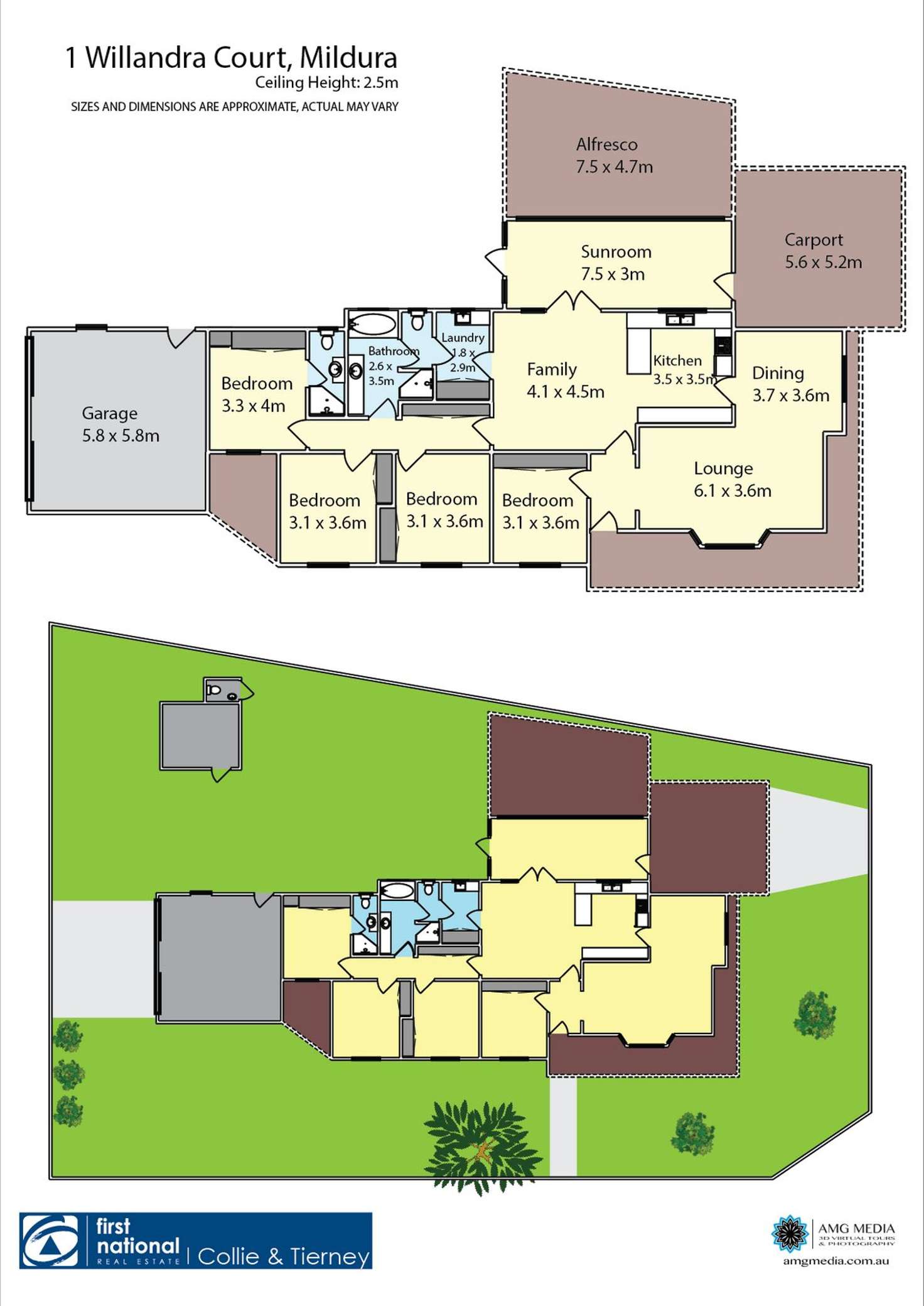 Floorplan of Homely house listing, 1 Willandra Court, Mildura VIC 3500