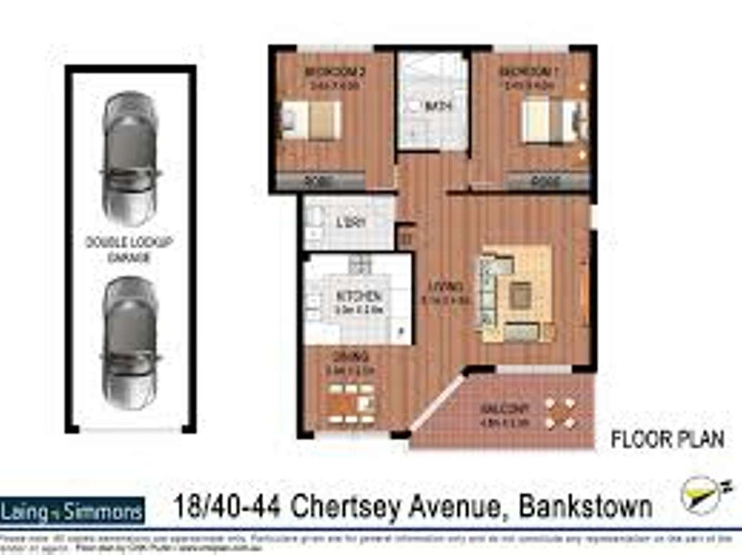 Floorplan of Homely apartment listing, 18/40-44 Chertsey Avenue, Bankstown NSW 2200