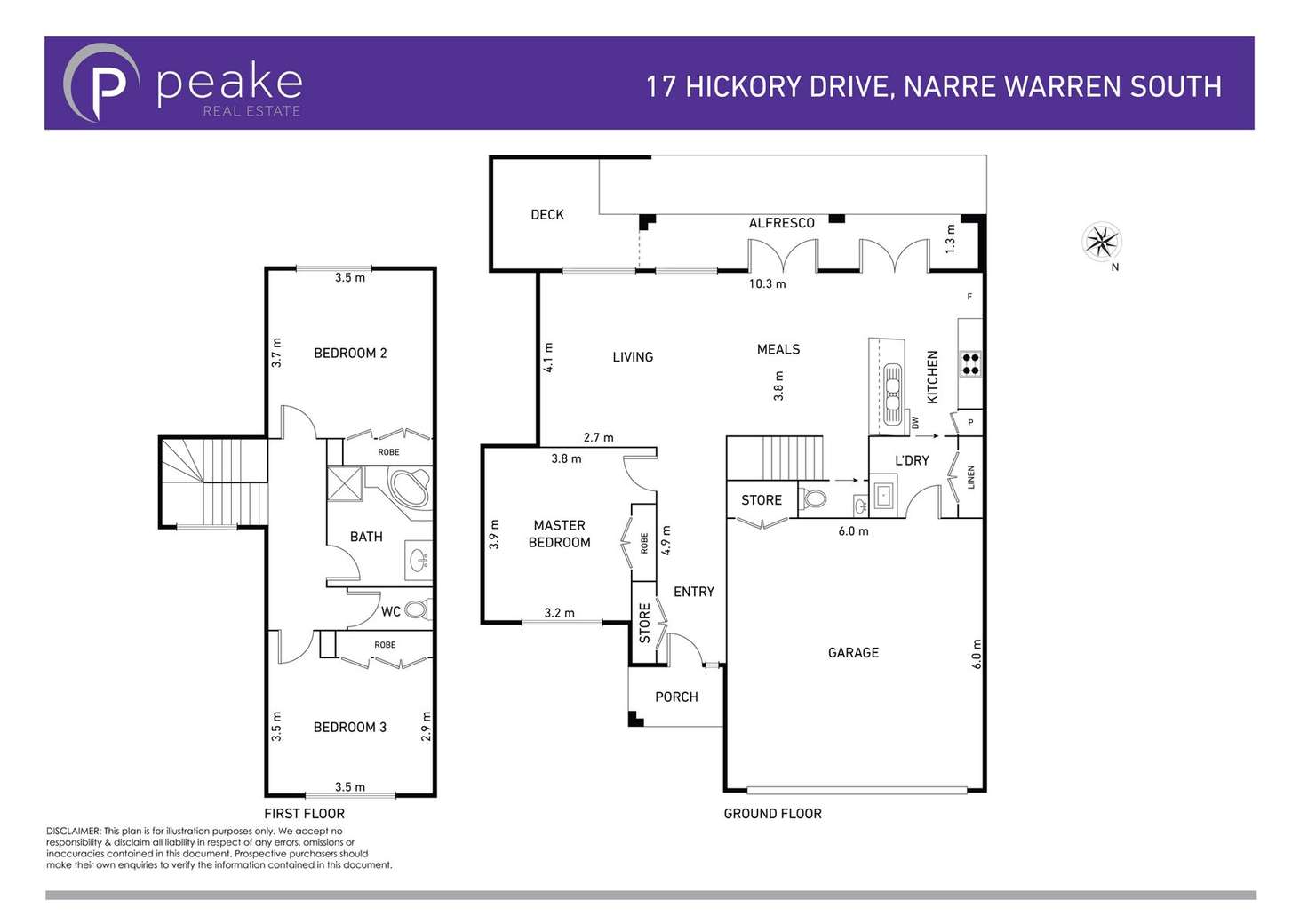 Floorplan of Homely house listing, 17 Hickory Drive, Narre Warren South VIC 3805