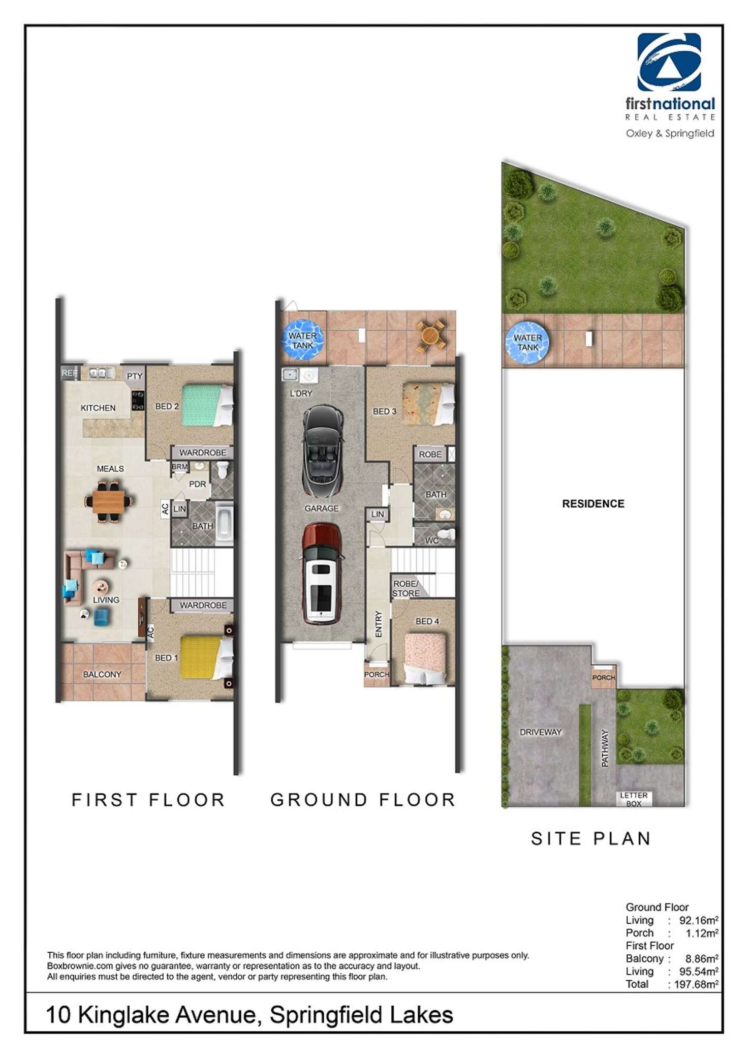 Floorplan of Homely terrace listing, 10 Kinglake Avenue, Springfield Lakes QLD 4300